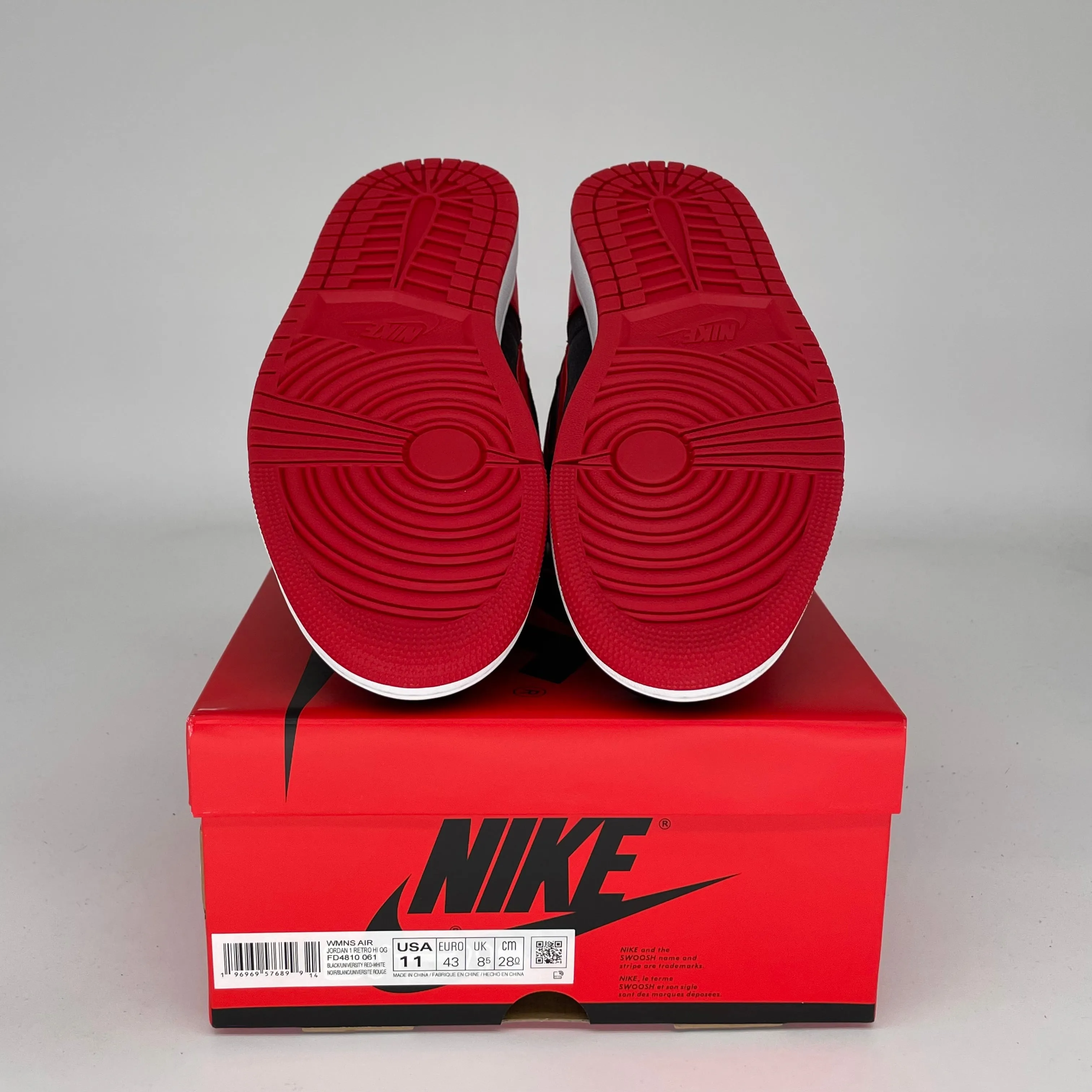 AIR JORDAN 1 SATIN BRED W SIZE 9.5/11W FD4810-061