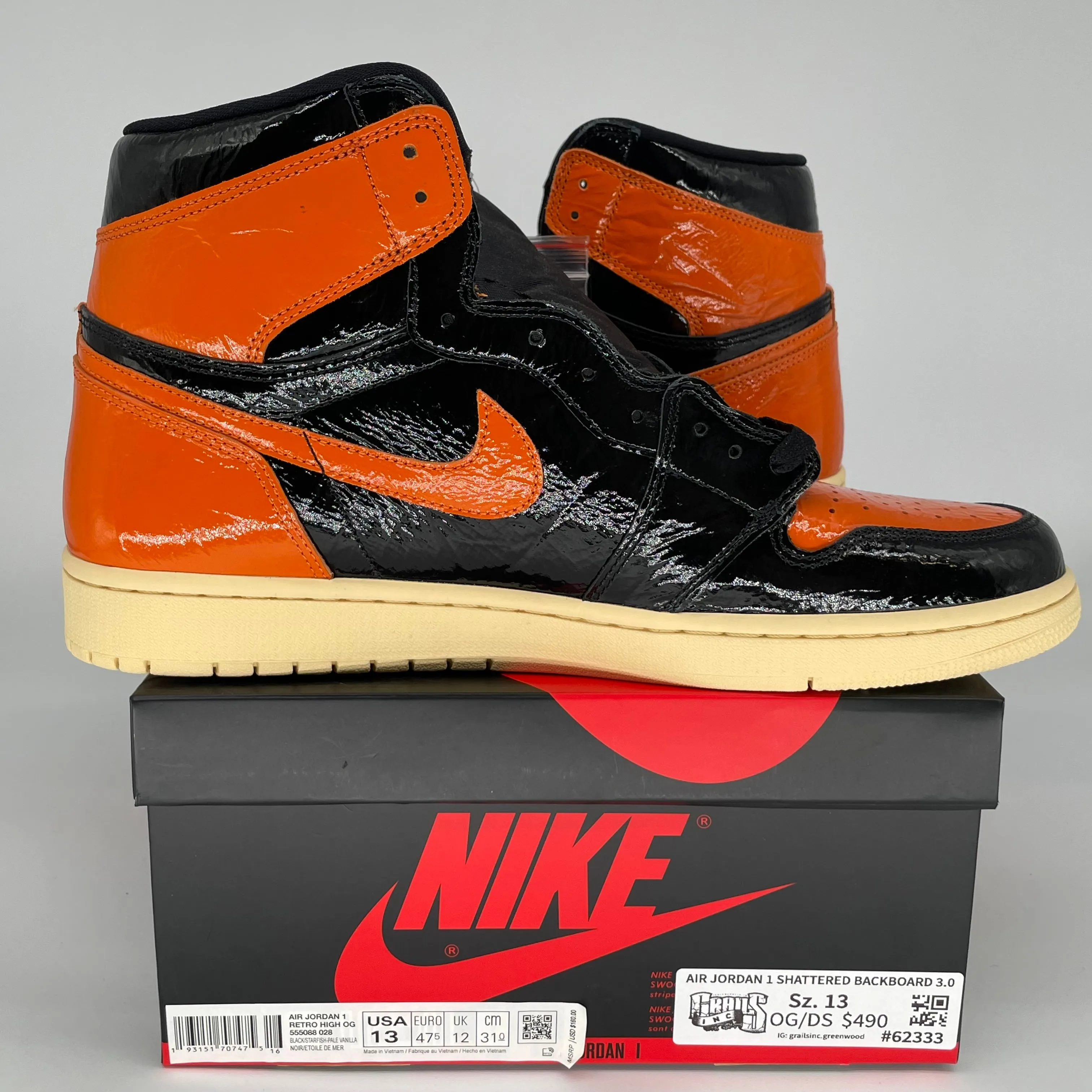 AIR JORDAN 1 SHATTERED BACKBOARD 3.0 SIZE 13 555088-028