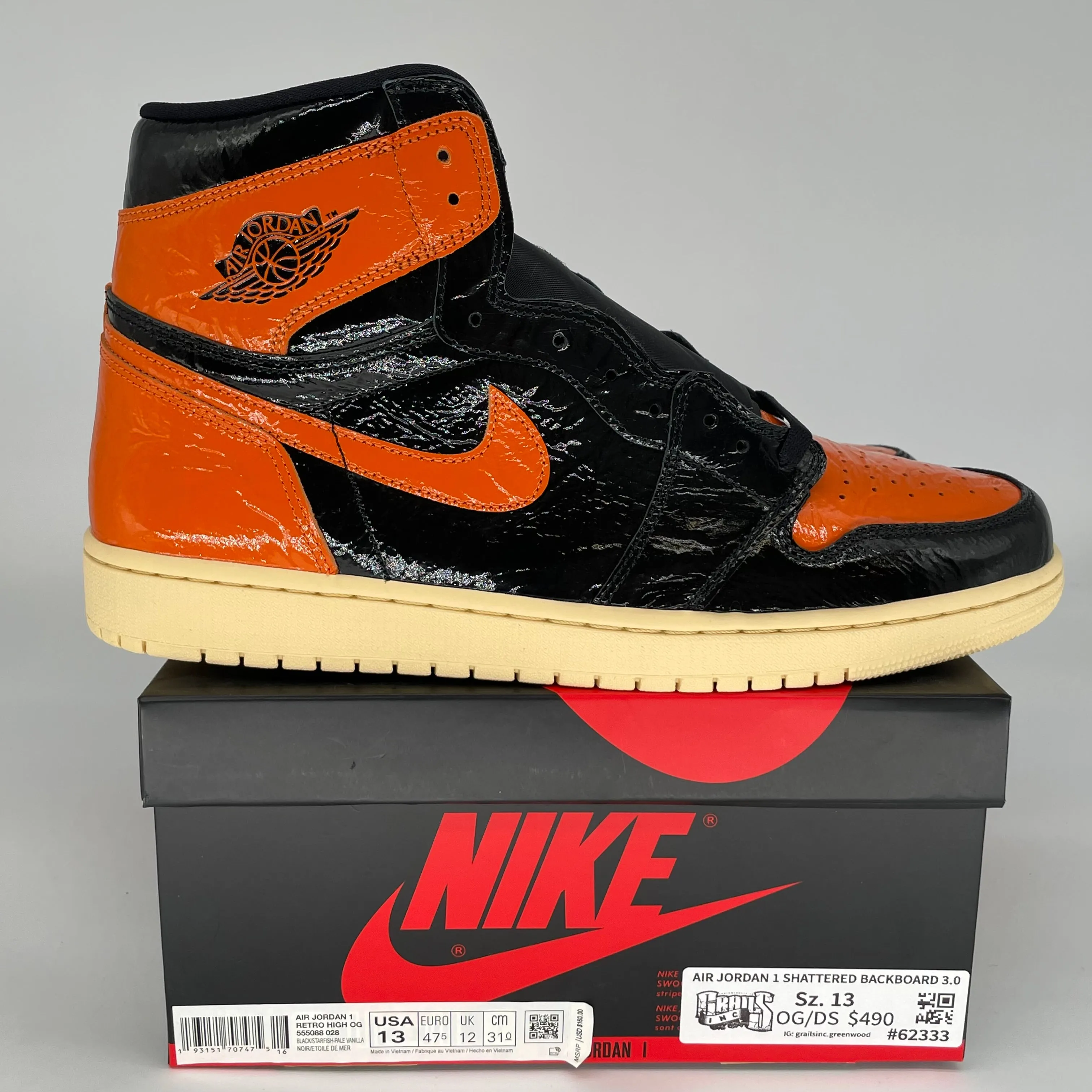 AIR JORDAN 1 SHATTERED BACKBOARD 3.0 SIZE 13 555088-028