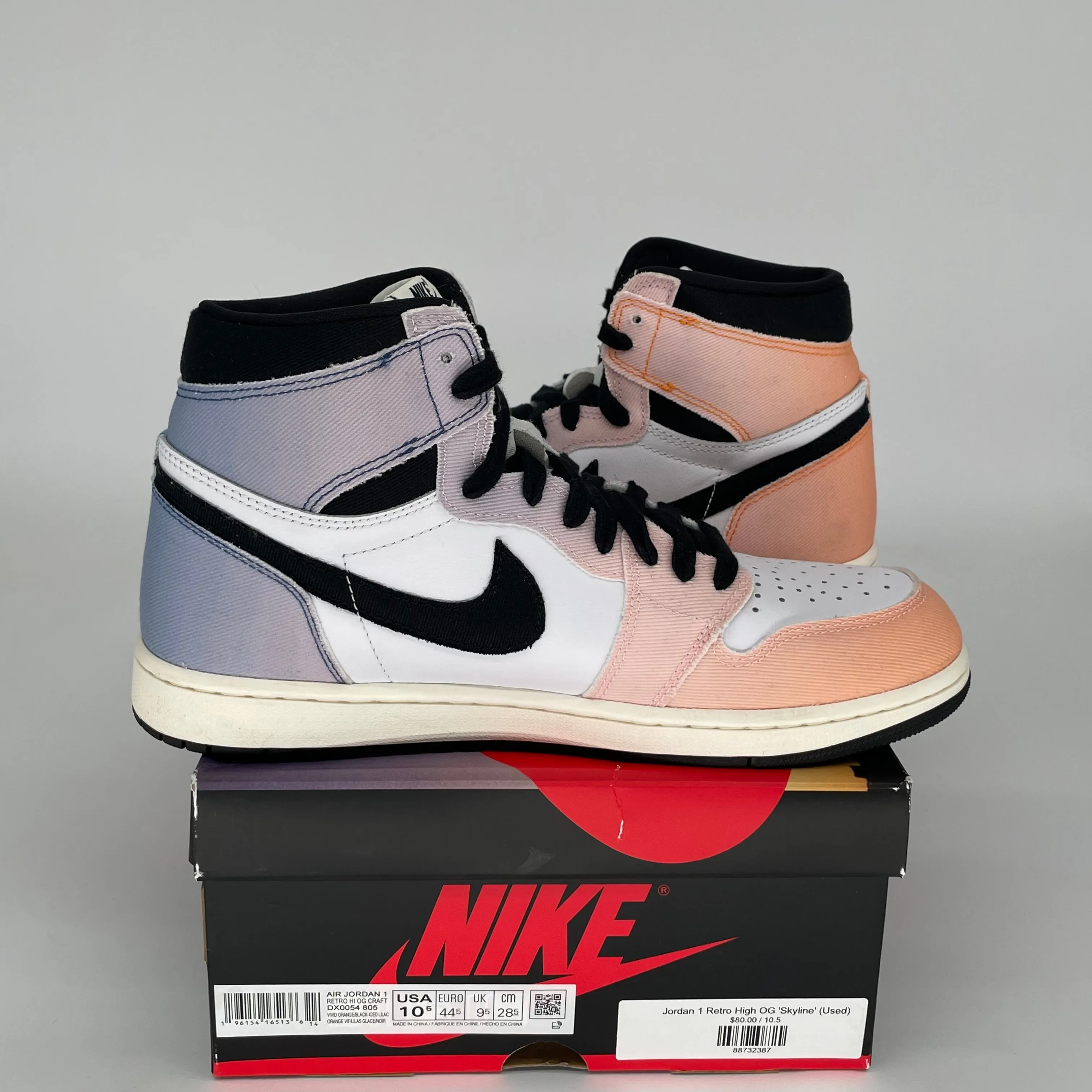 AIR JORDAN 1 SKYLINE SIZE 10.5 DX0054-805
