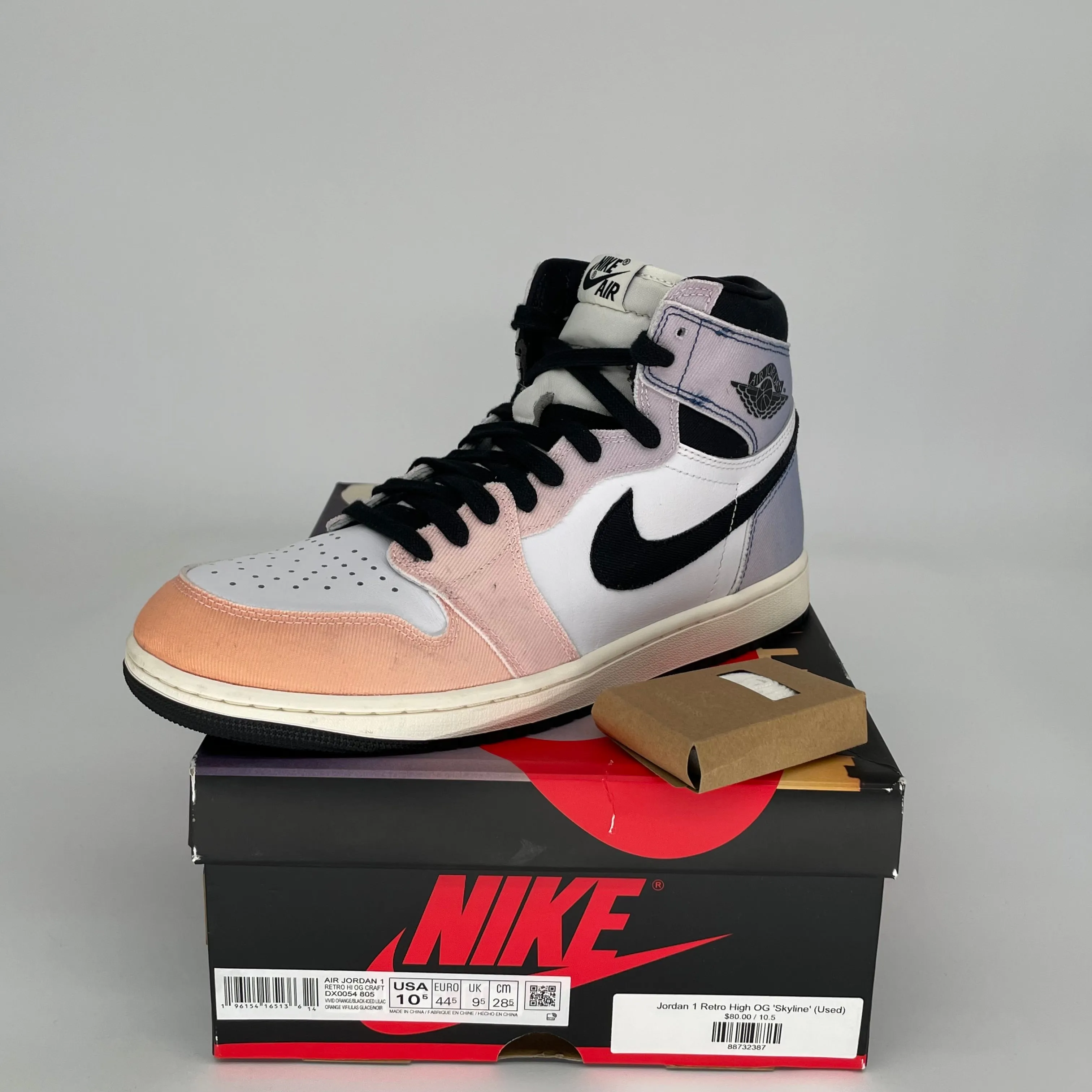 AIR JORDAN 1 SKYLINE SIZE 10.5 DX0054-805