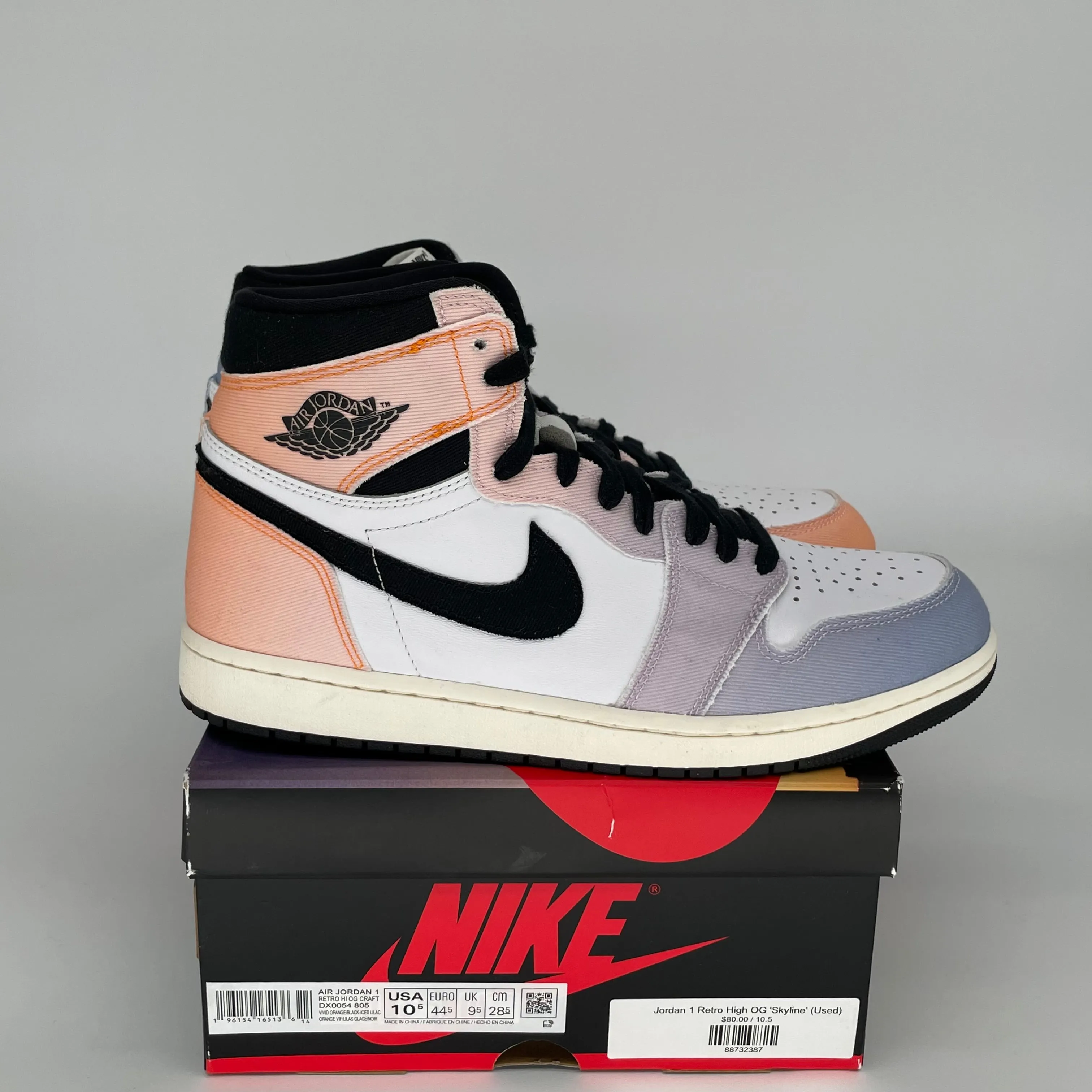 AIR JORDAN 1 SKYLINE SIZE 10.5 DX0054-805