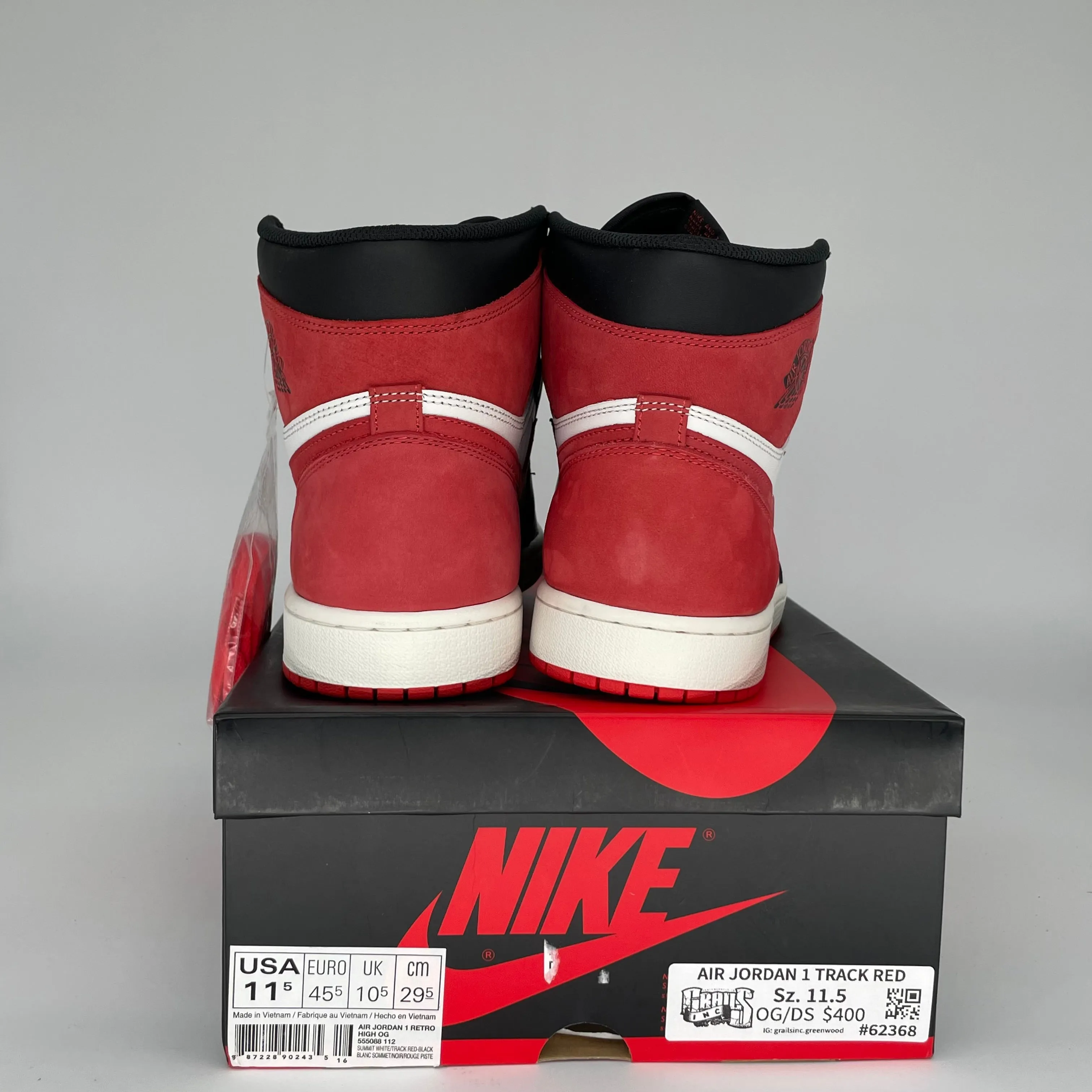 AIR JORDAN 1 TRACK RED SIZE 11.5 555088-112
