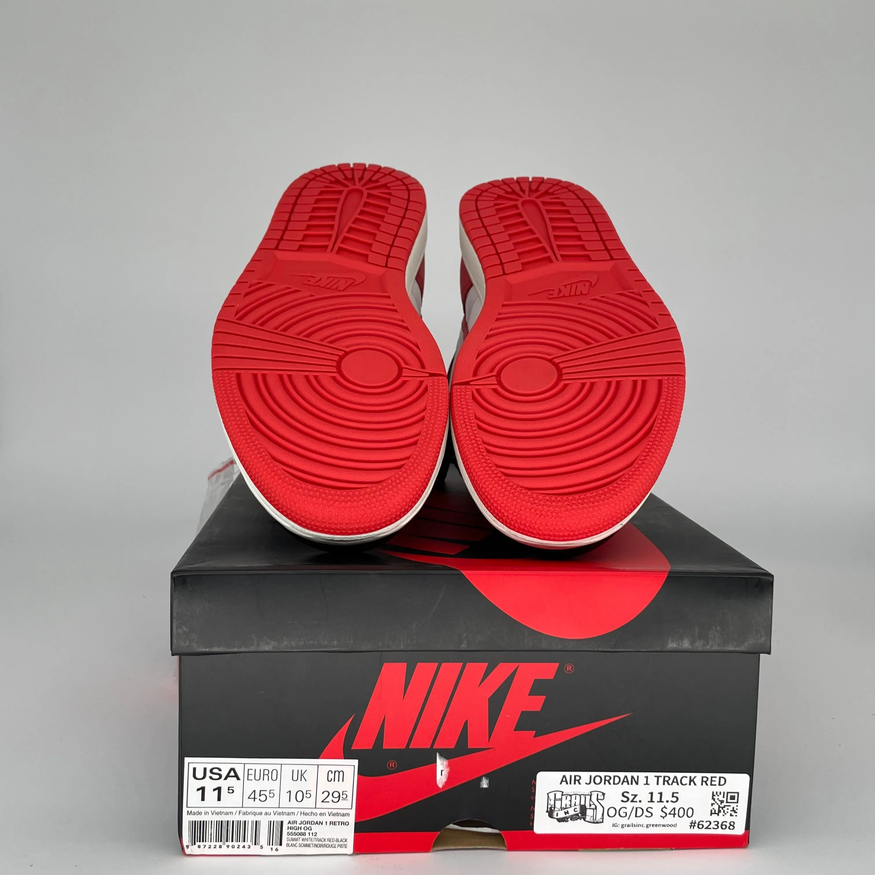 AIR JORDAN 1 TRACK RED SIZE 11.5 555088-112