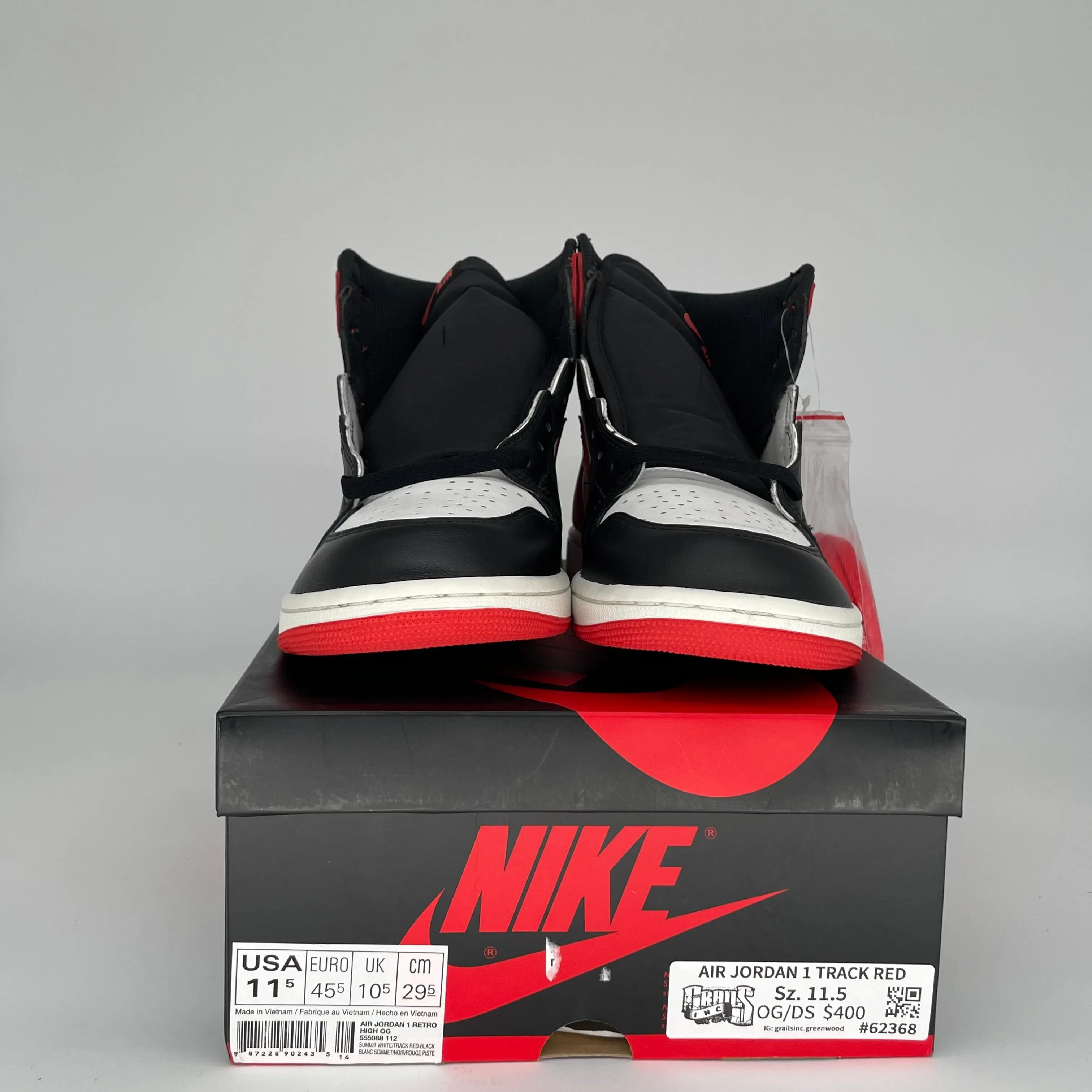 AIR JORDAN 1 TRACK RED SIZE 11.5 555088-112
