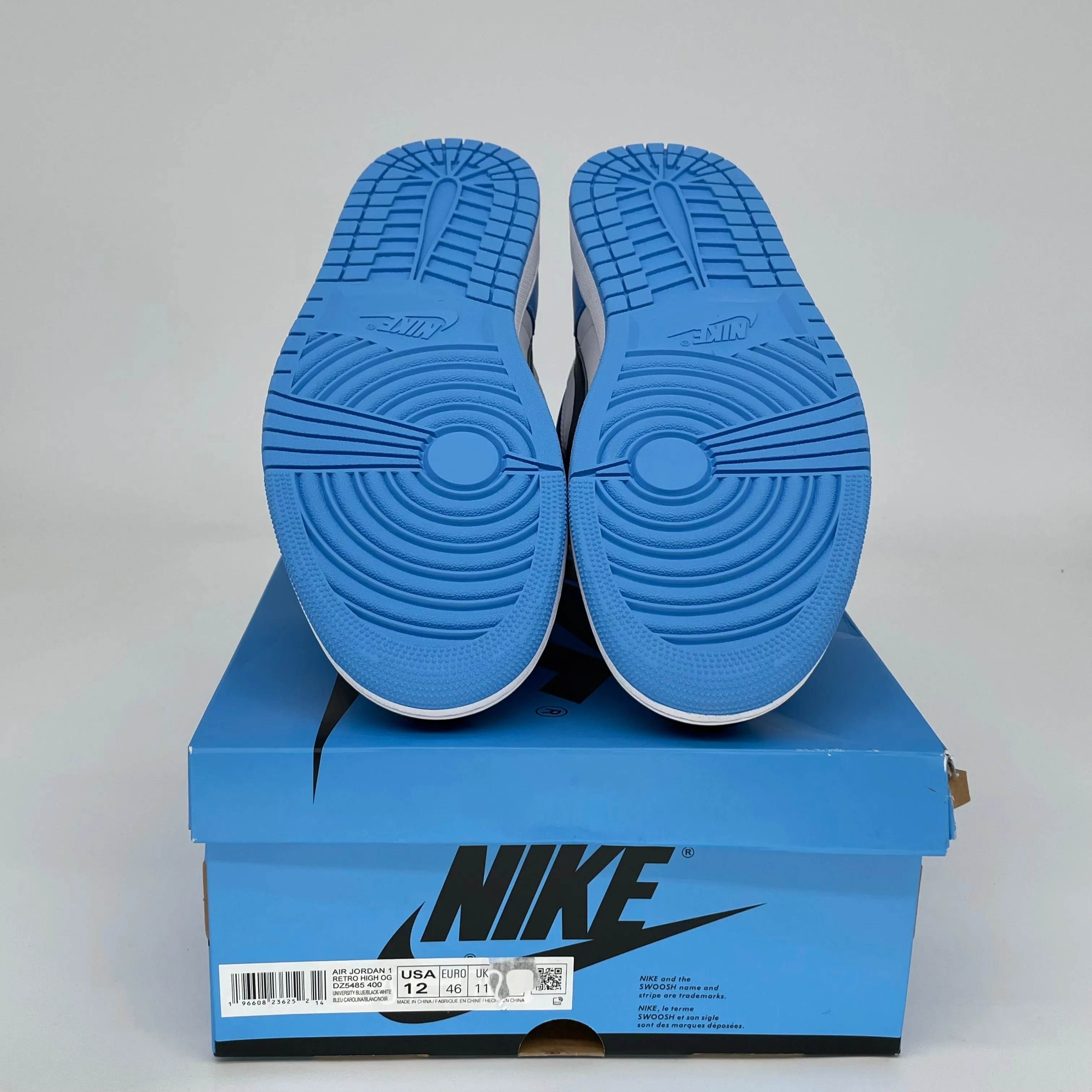 AIR JORDAN 1 UNC TOE SIZE 12 DZ5485-400