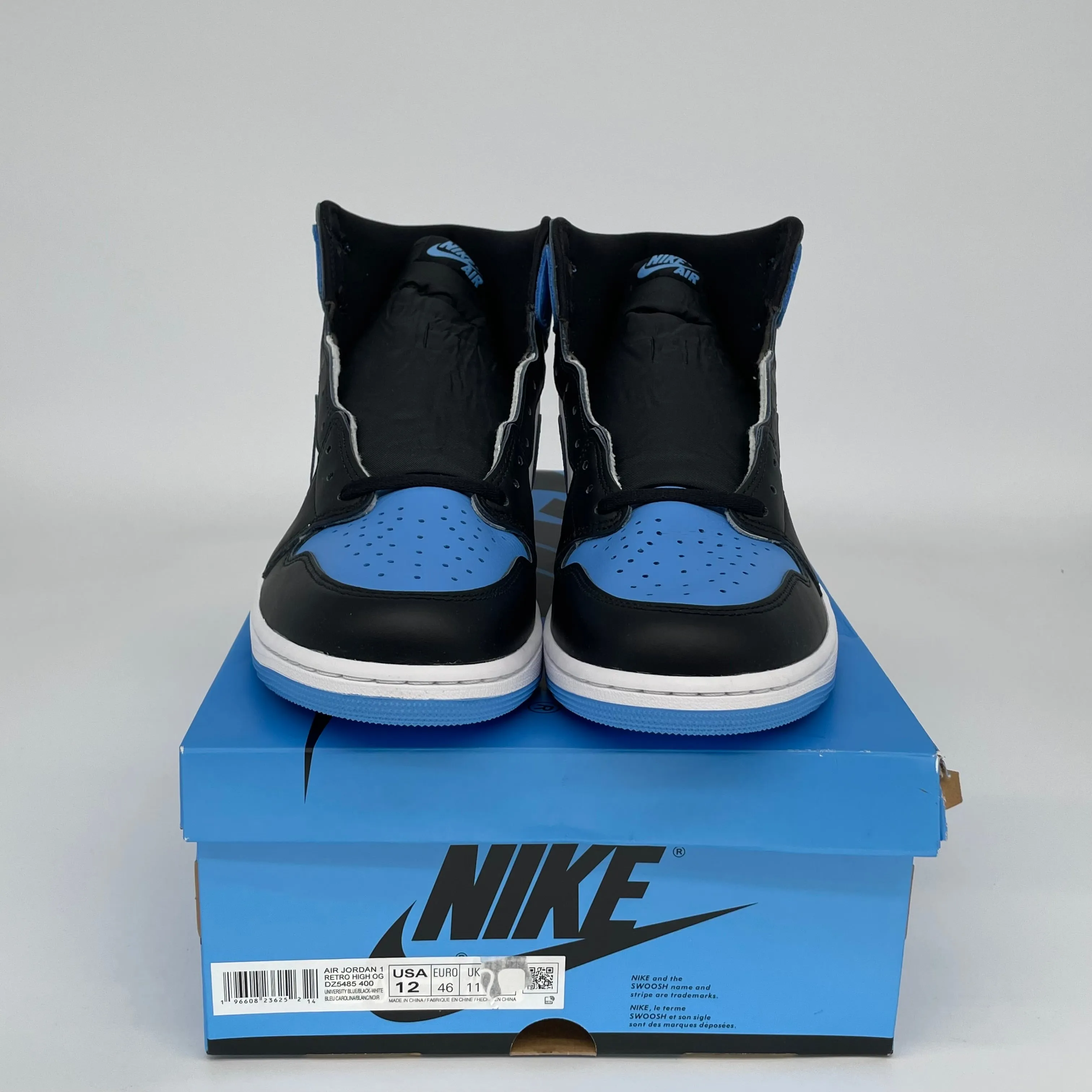 AIR JORDAN 1 UNC TOE SIZE 12 DZ5485-400