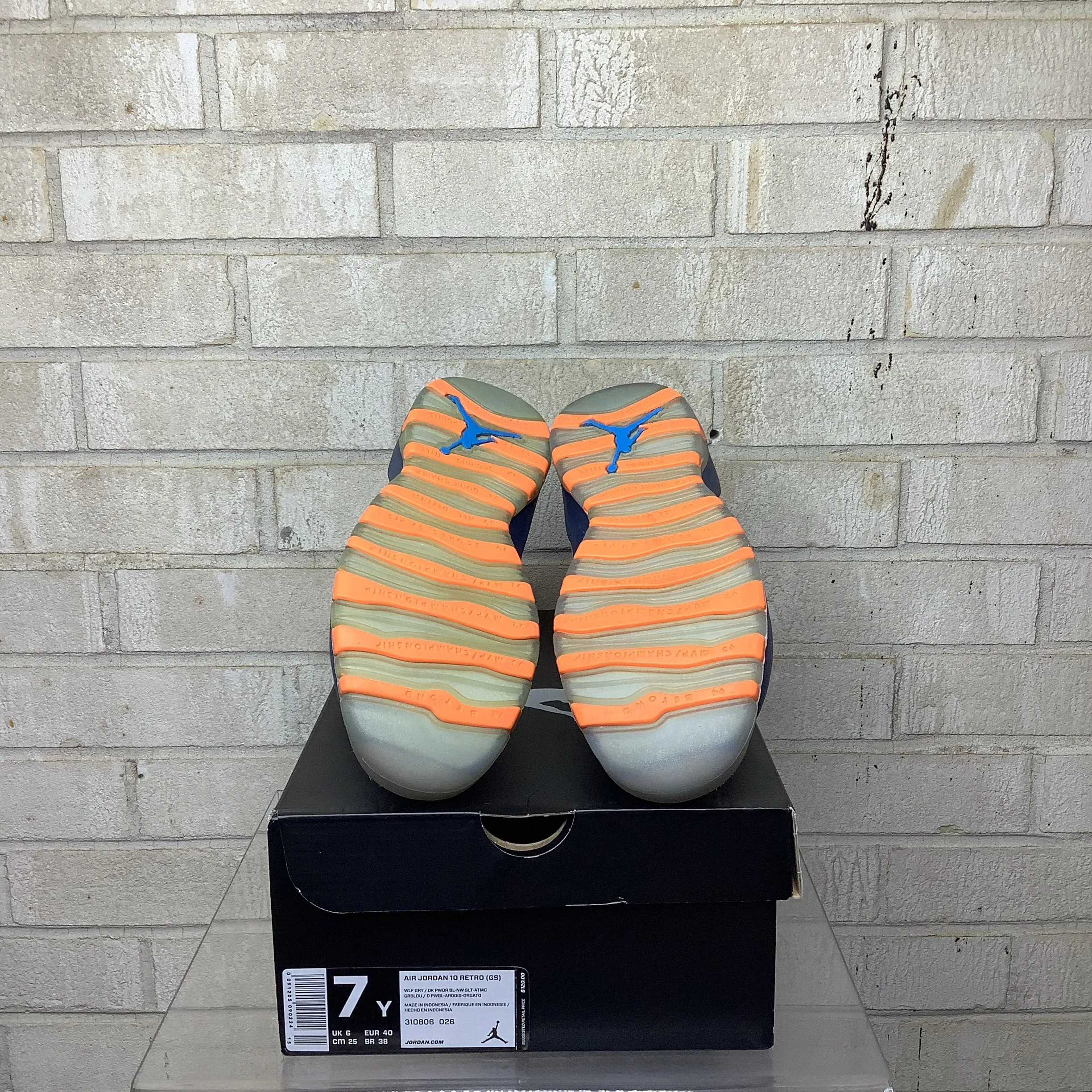 AIR JORDAN 10 BOBCATS SIZE 7Y 310806-026