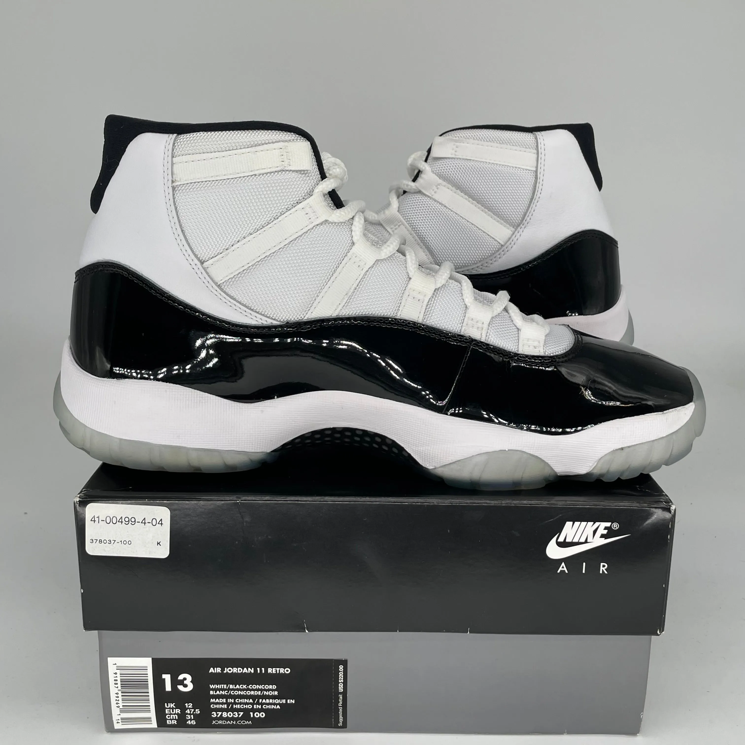 AIR JORDAN 11 CONCORD SIZE 13 378037-100