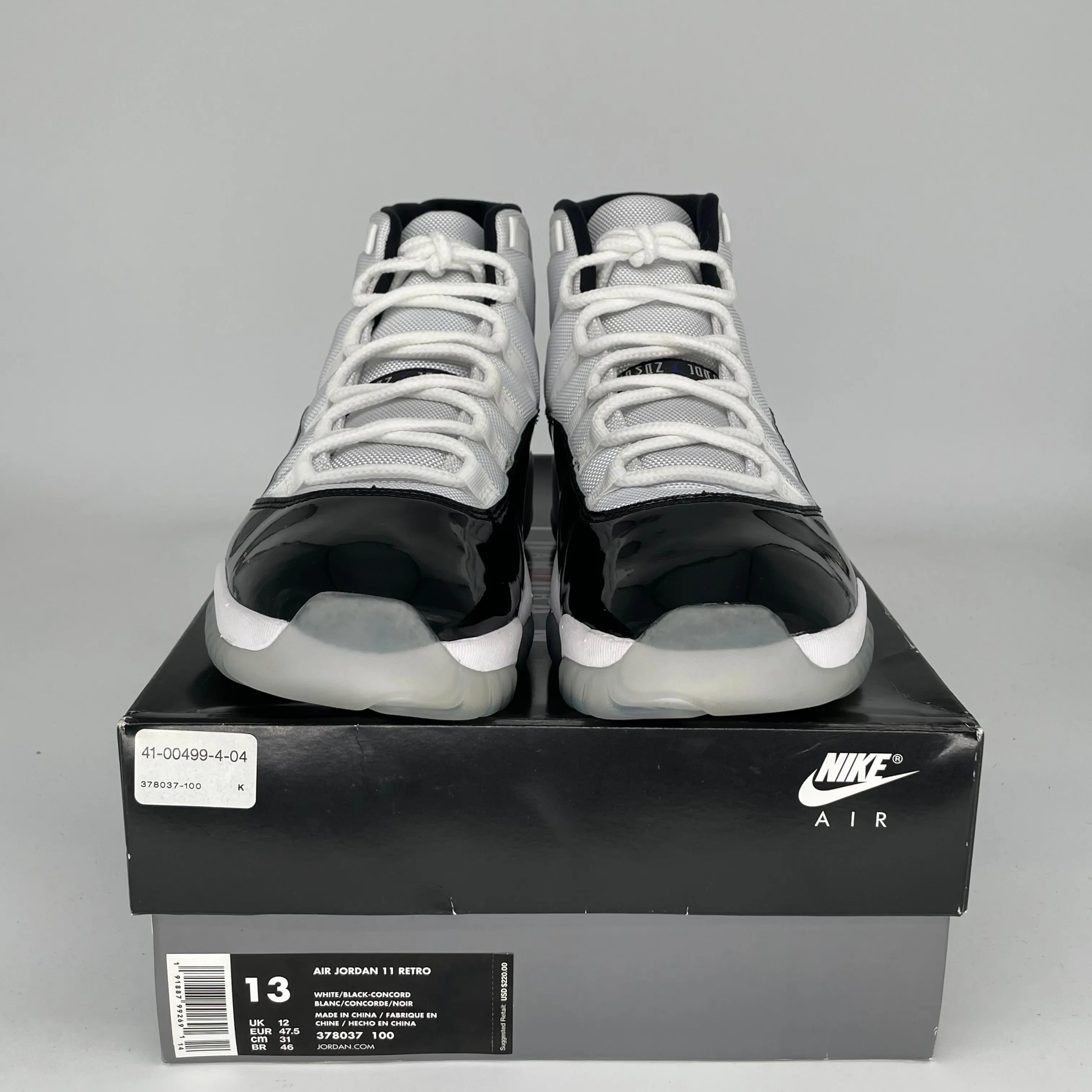 AIR JORDAN 11 CONCORD SIZE 13 378037-100