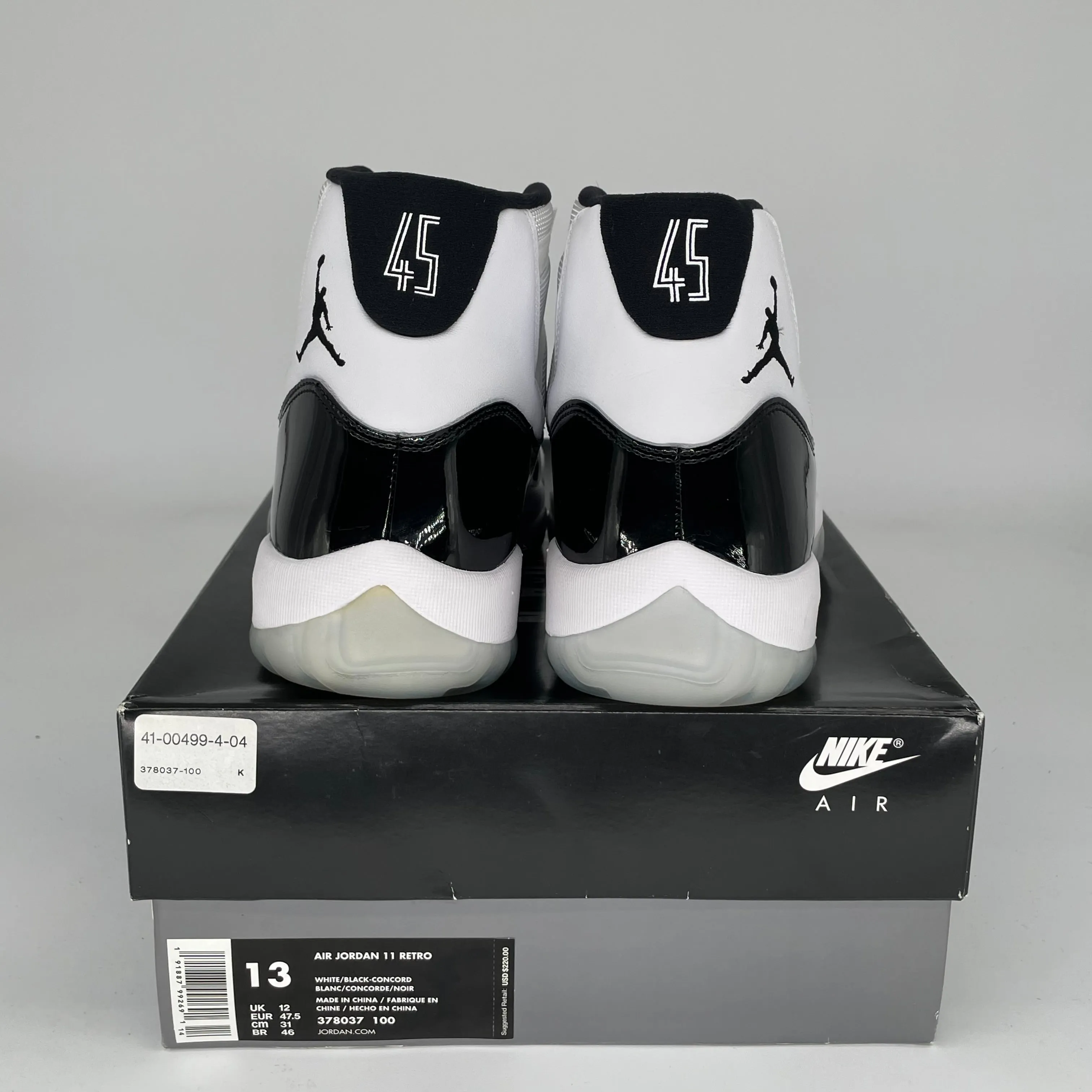 AIR JORDAN 11 CONCORD SIZE 13 378037-100