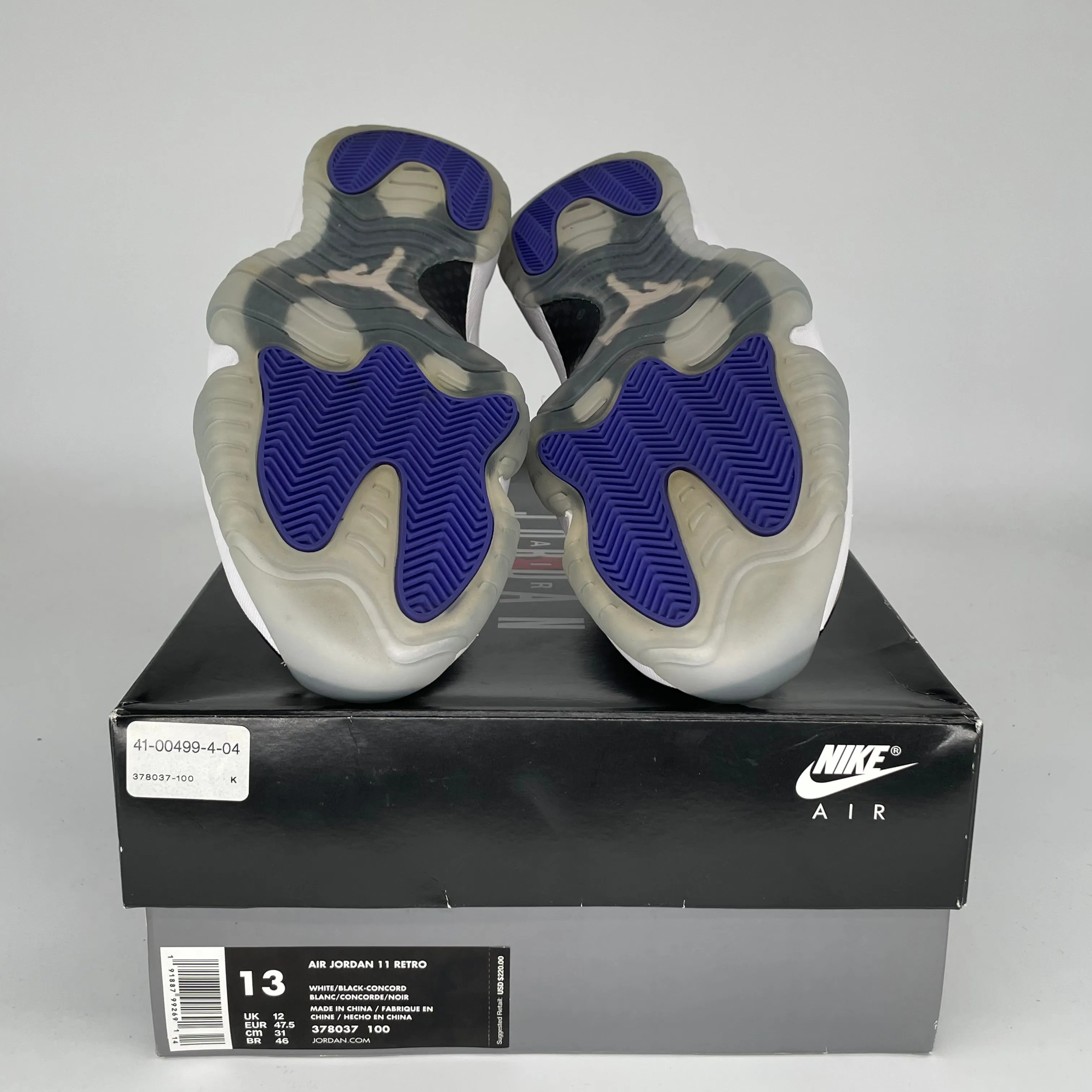 AIR JORDAN 11 CONCORD SIZE 13 378037-100