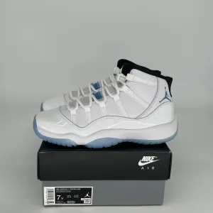AIR JORDAN 11 LEGEND BLUE SIZE 7Y 378038-104