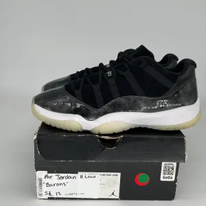 AIR JORDAN 11 LOW BARONS SIZE 12 528895-010
