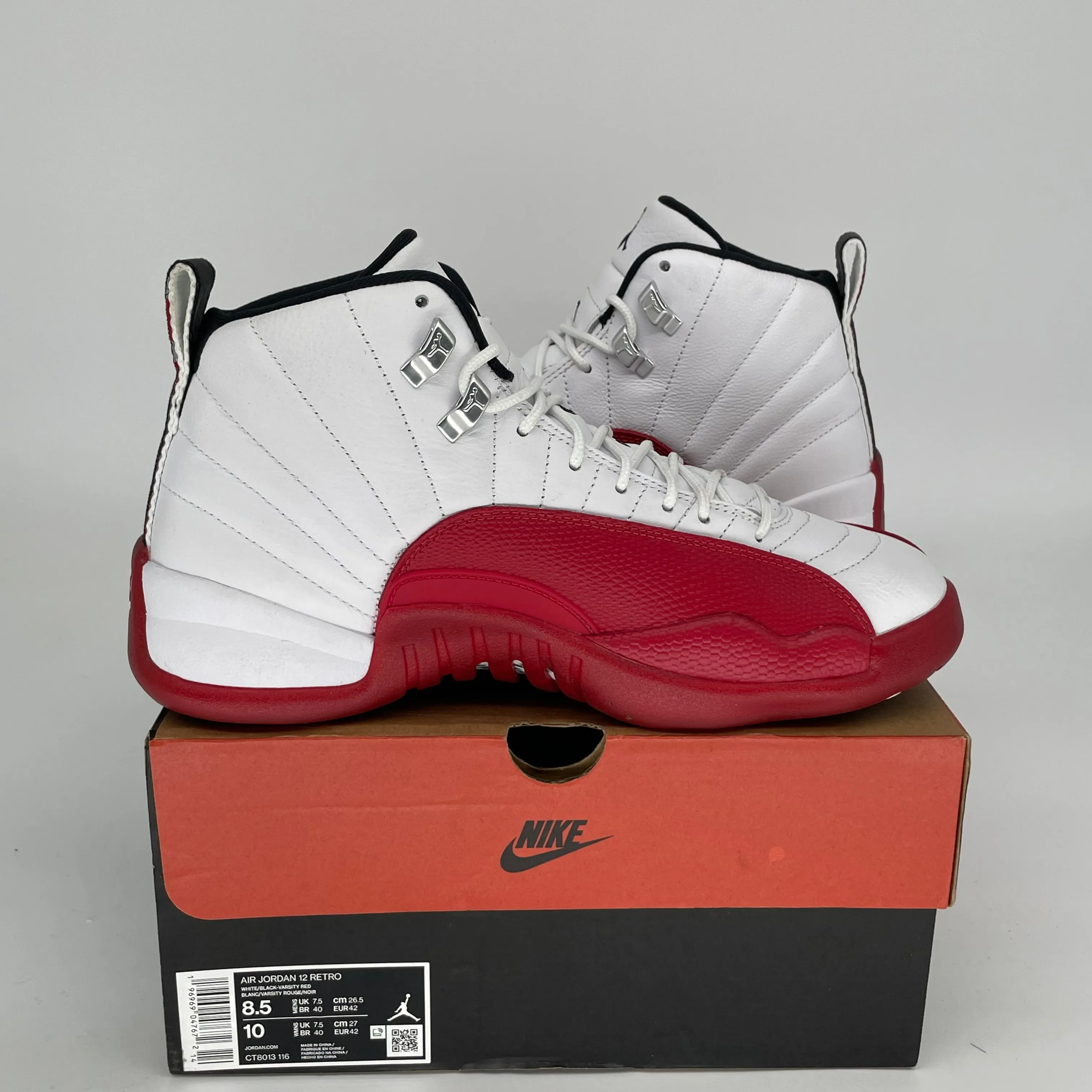 AIR JORDAN 12 CHERRY SIZE 8.5 CT8013-116