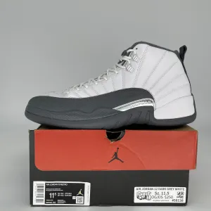 Air Jordan 12 Dark Grey White Size 11.5 130690-160