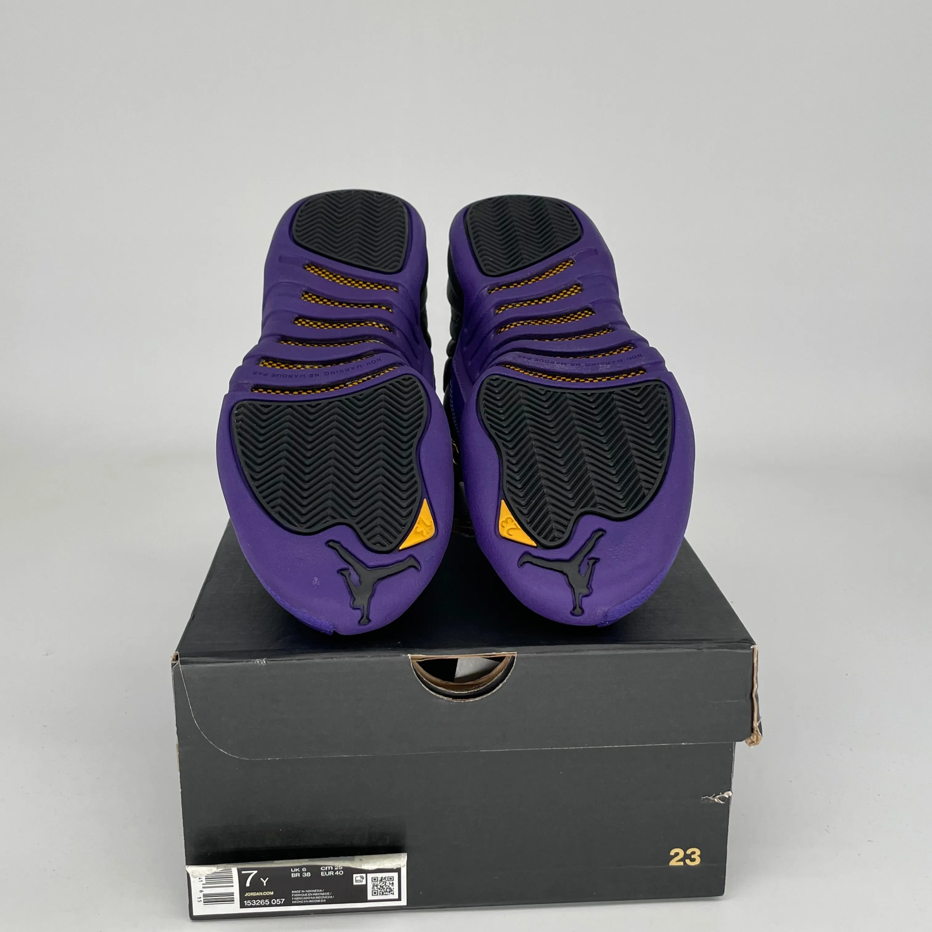 AIR JORDAN 12 FIELD PURPLE SIZE 7Y 153265-057