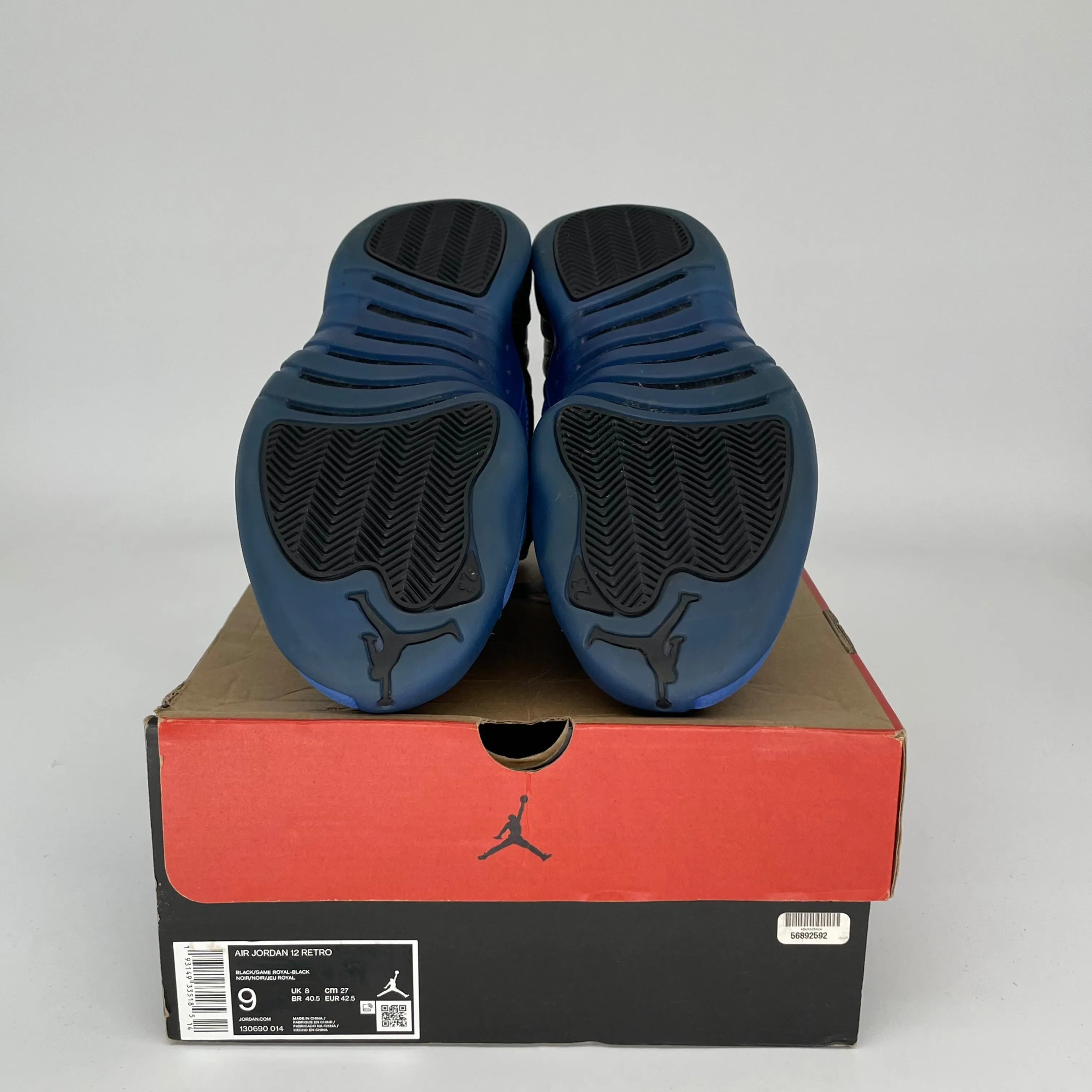 AIR JORDAN 12 GAME ROYAL SIZE 9 130690-014