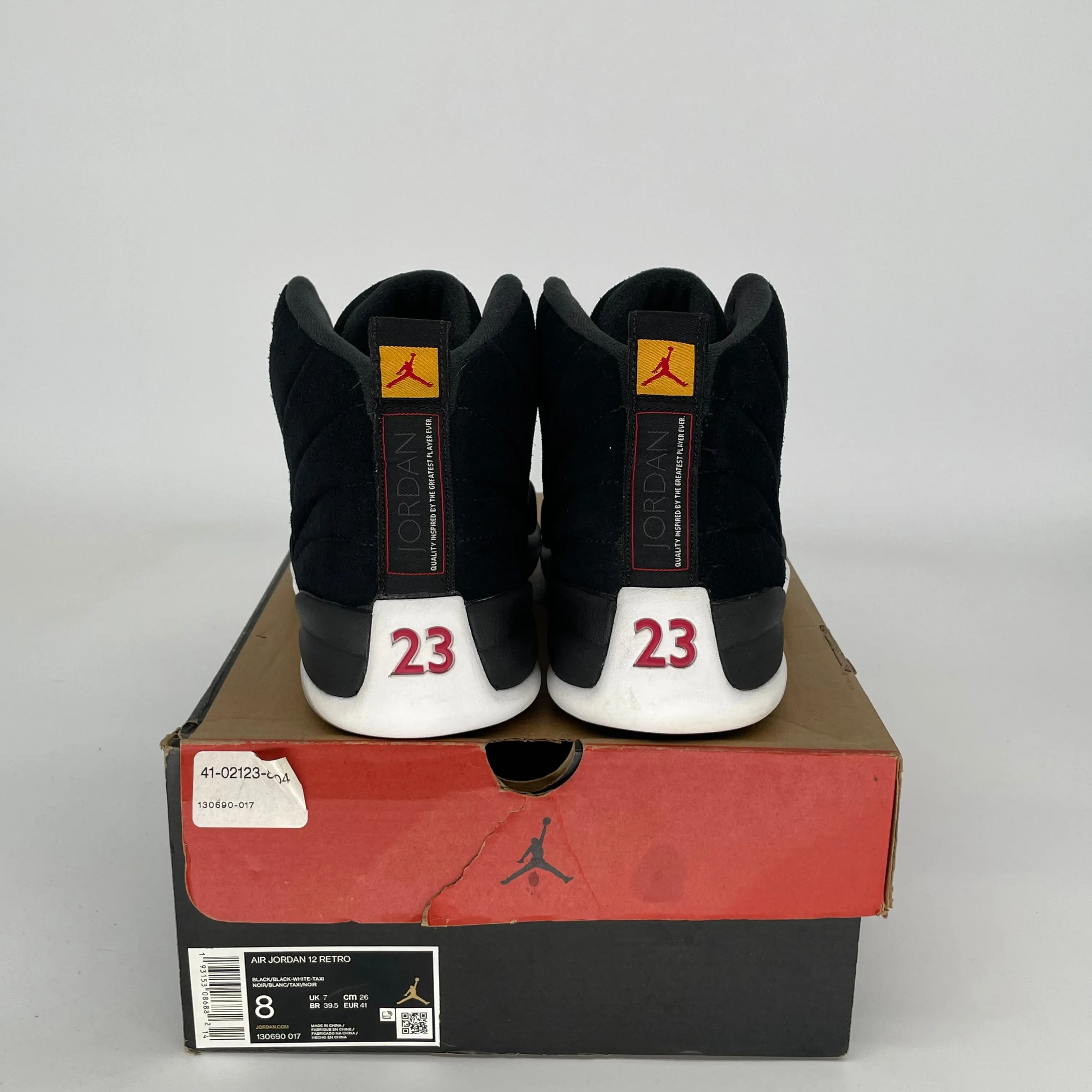 AIR JORDAN 12 REVERSE TAXI SIZE 8 130690-017