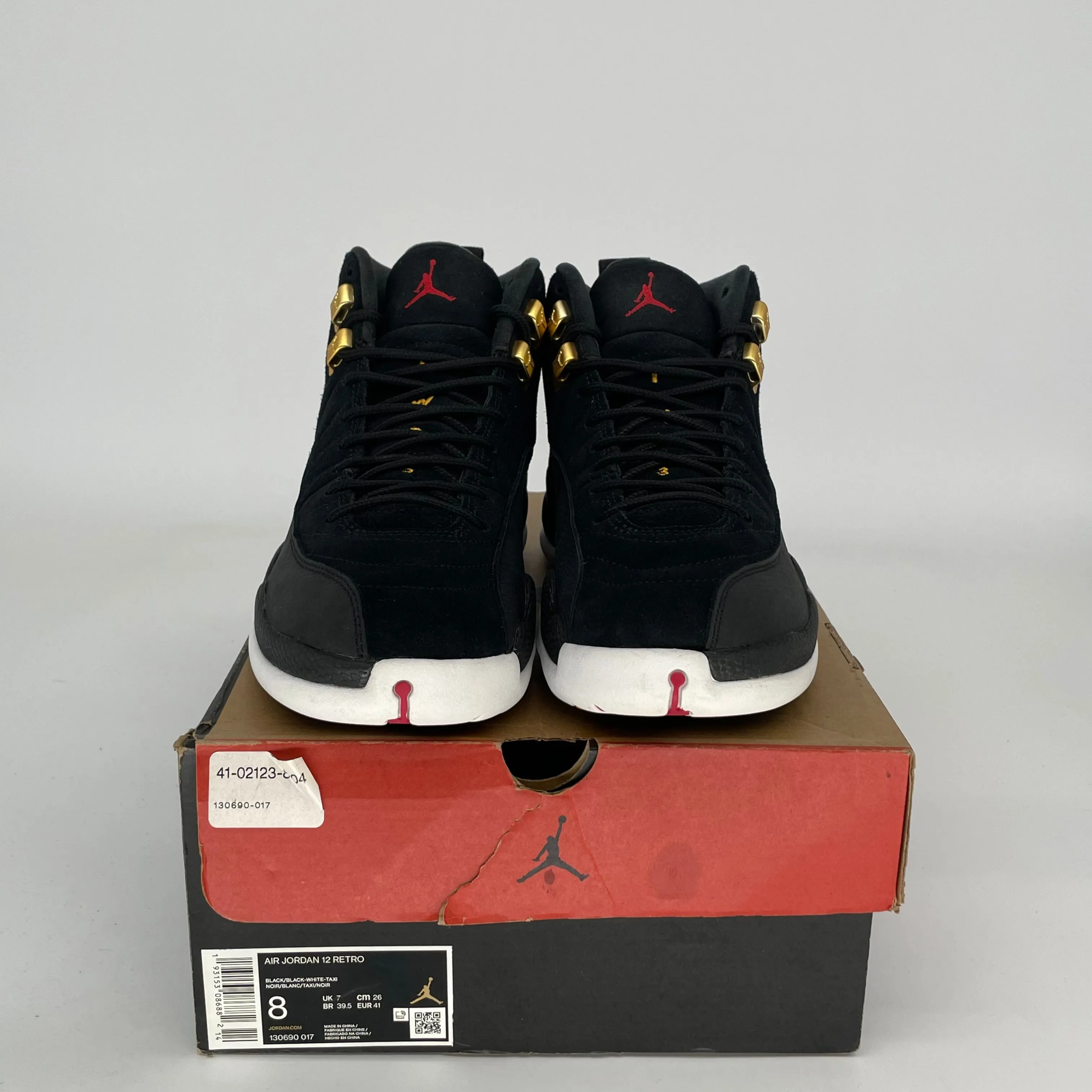 AIR JORDAN 12 REVERSE TAXI SIZE 8 130690-017