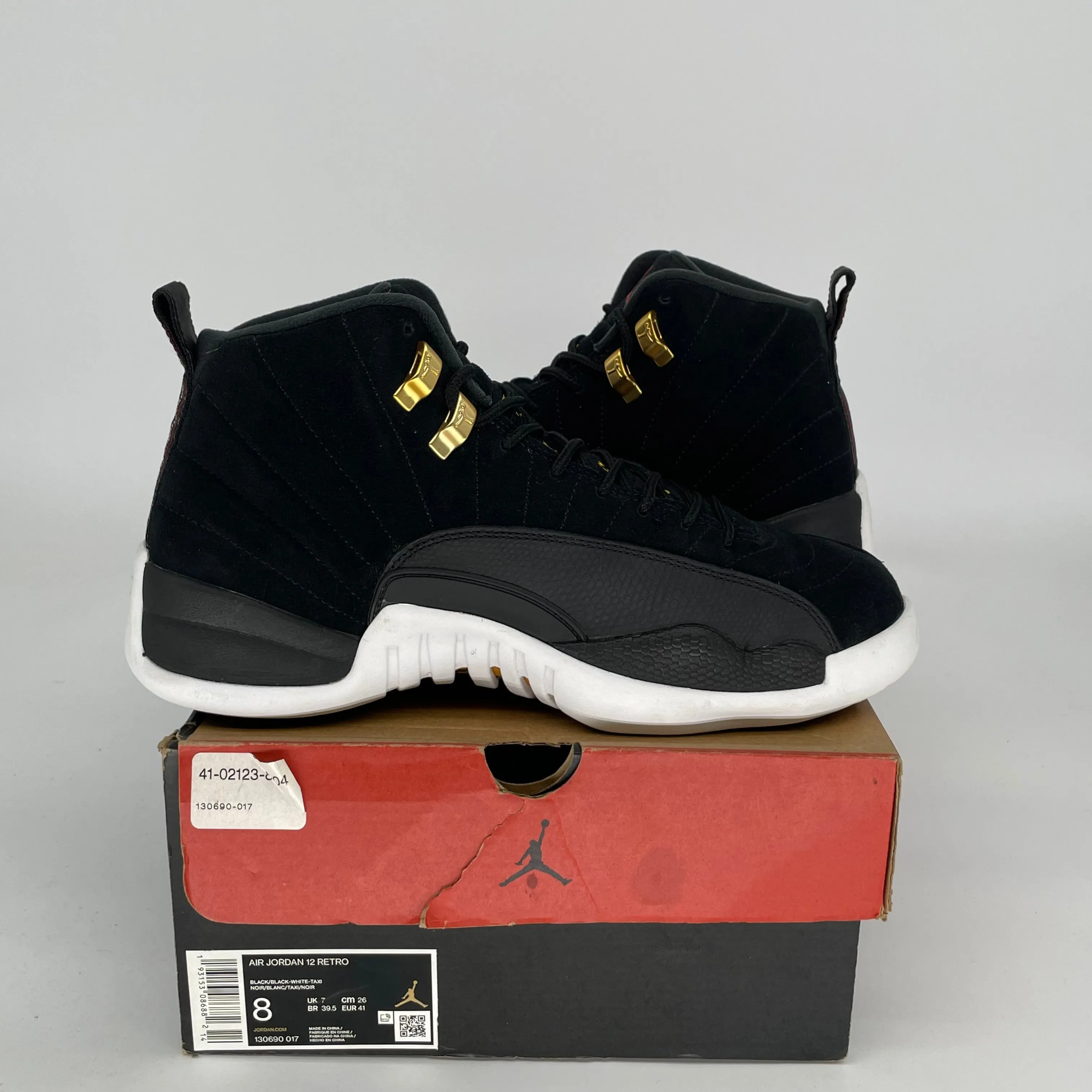 AIR JORDAN 12 REVERSE TAXI SIZE 8 130690-017