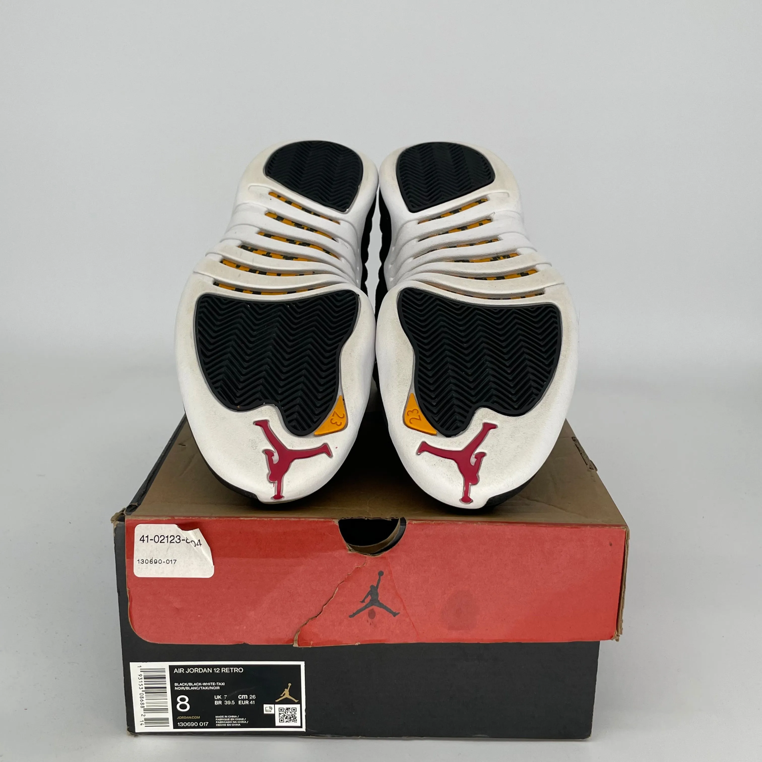 AIR JORDAN 12 REVERSE TAXI SIZE 8 130690-017