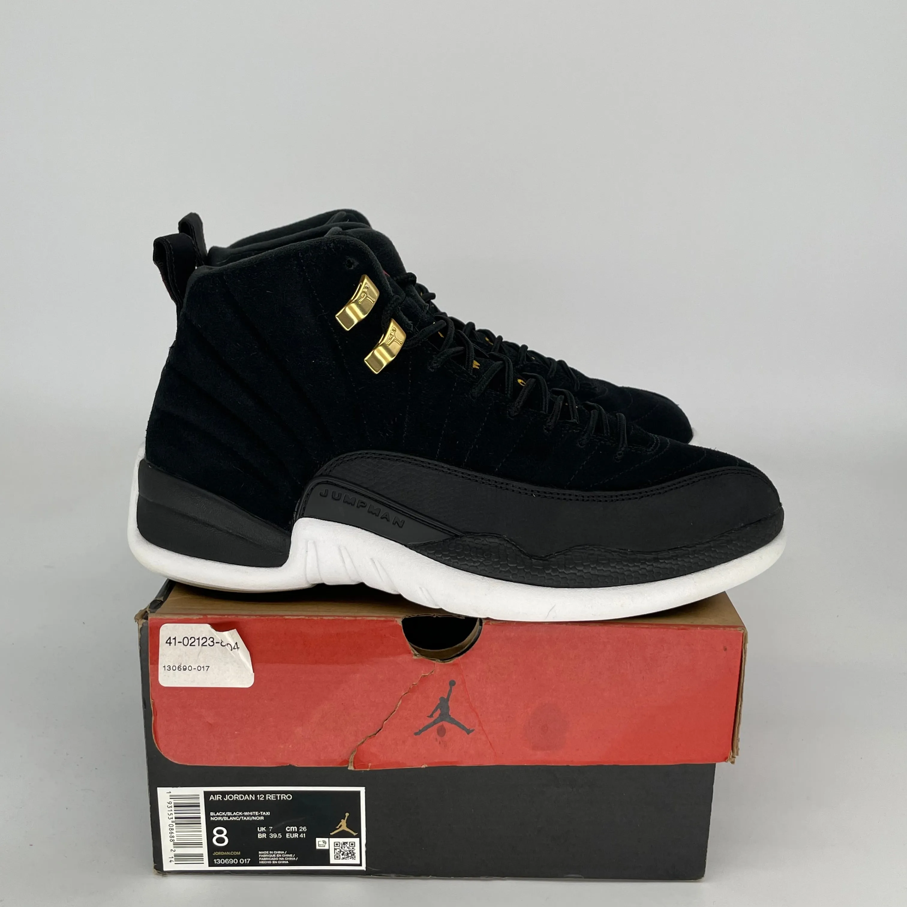 AIR JORDAN 12 REVERSE TAXI SIZE 8 130690-017