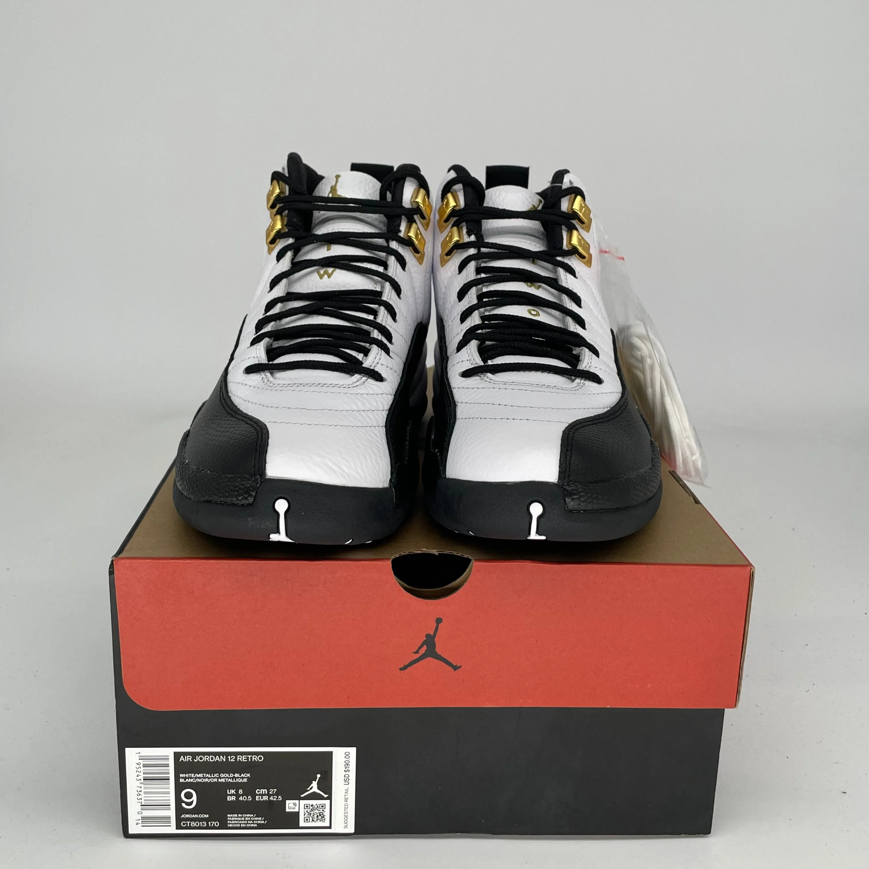 AIR JORDAN 12 ROYALTY TAXI SIZE 9 CT8013-170
