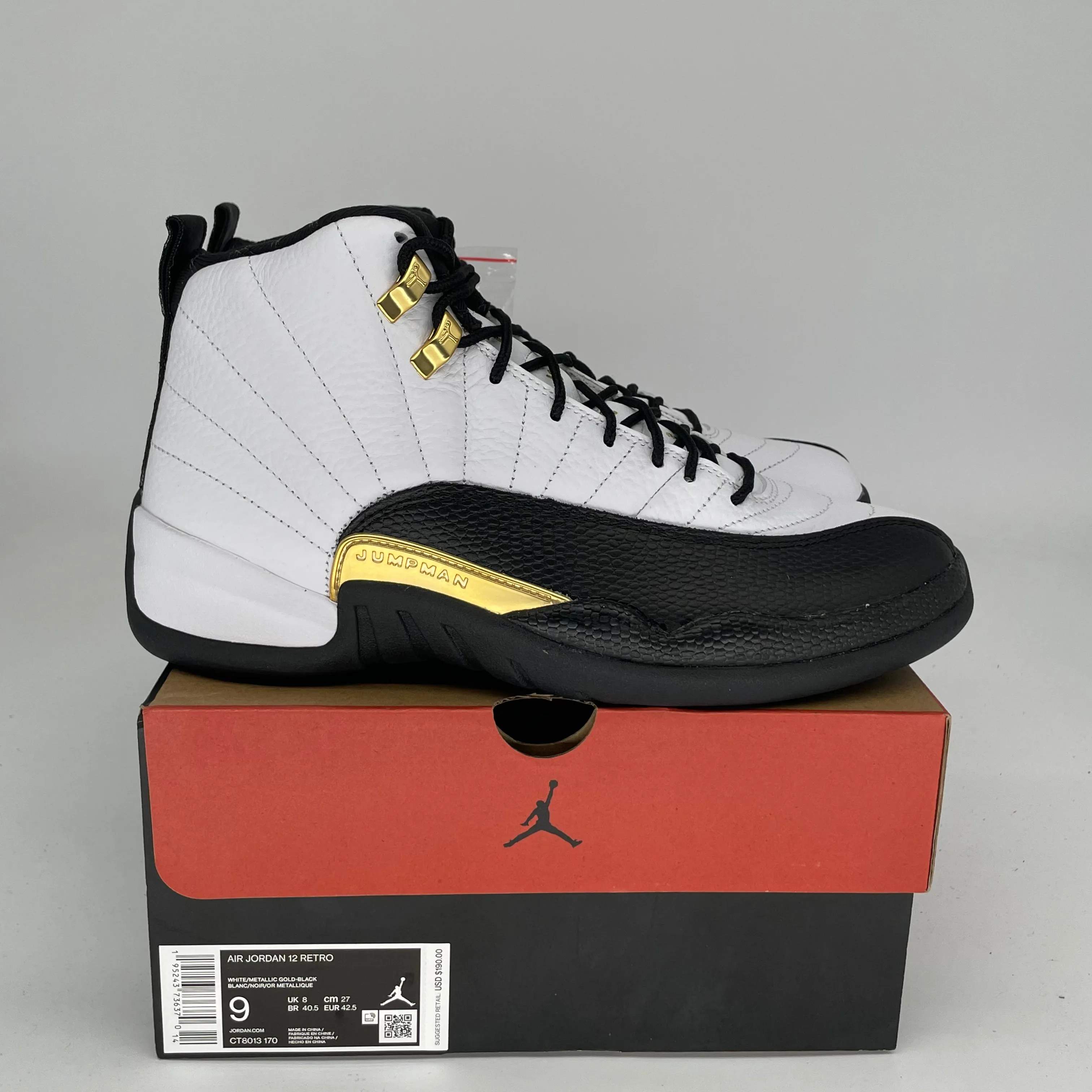AIR JORDAN 12 ROYALTY TAXI SIZE 9 CT8013-170