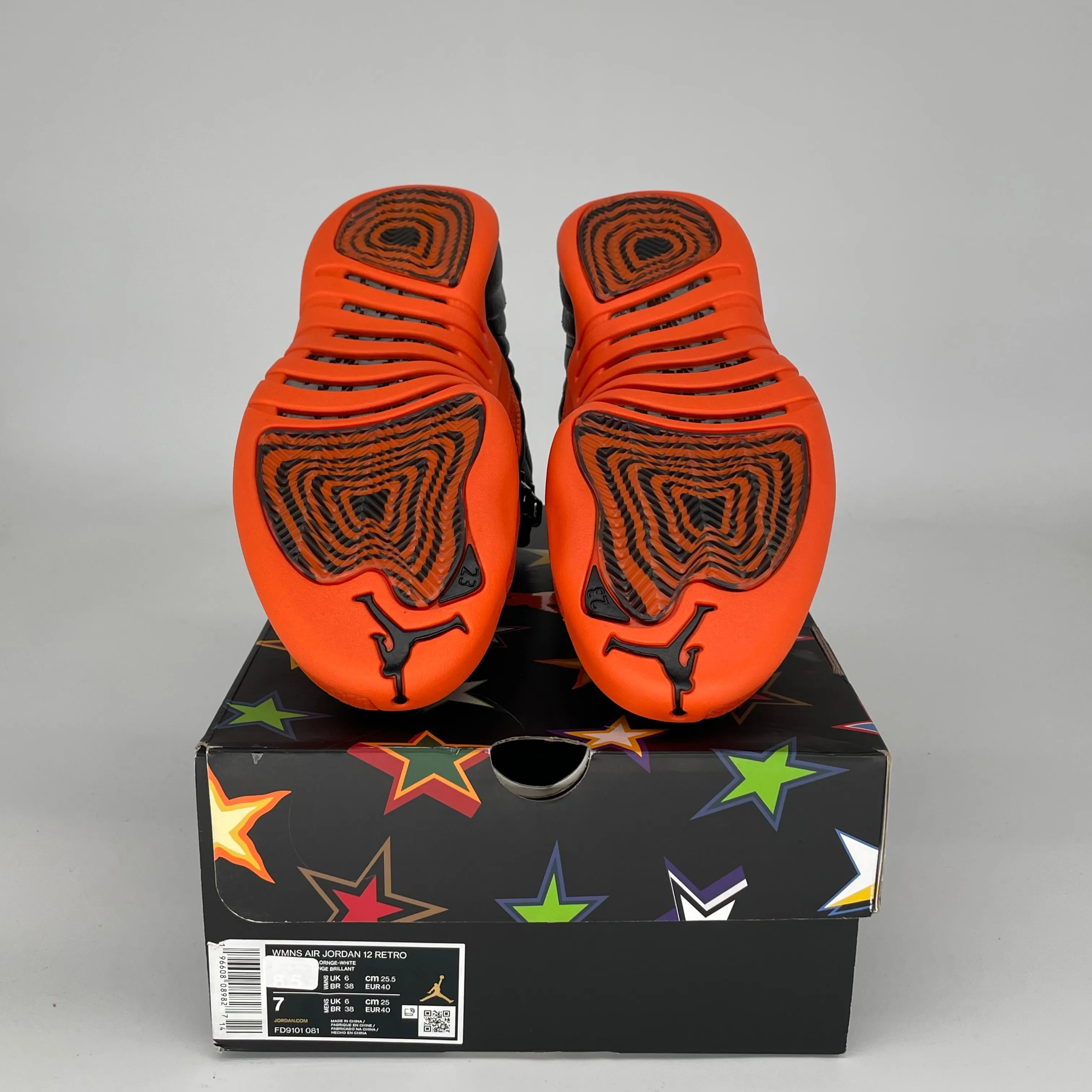 AIR JORDAN 12 WNBA ALL STAR BRILLIANT ORANGE W SIZE 7/8.5W FD9101-081