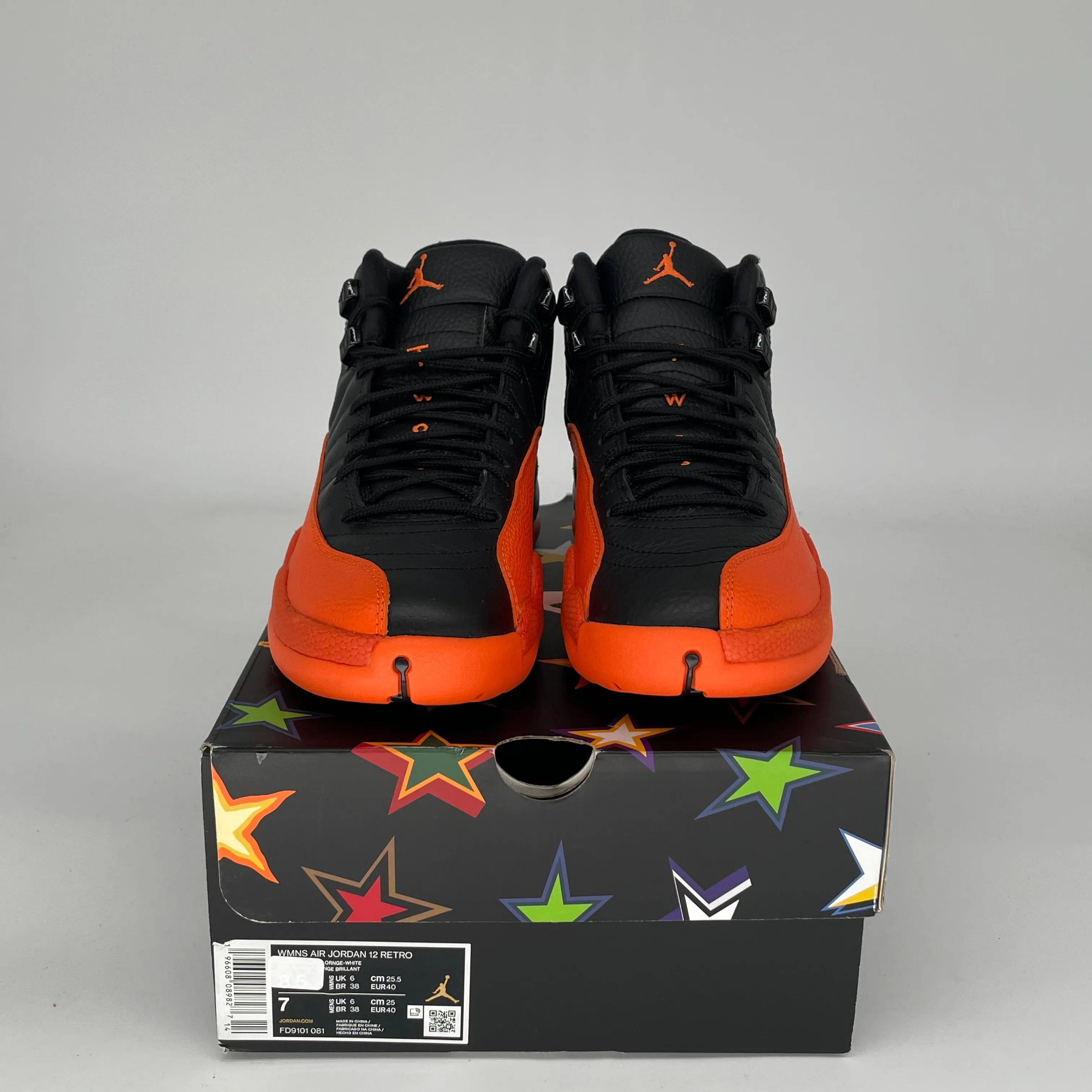 AIR JORDAN 12 WNBA ALL STAR BRILLIANT ORANGE W SIZE 7/8.5W FD9101-081