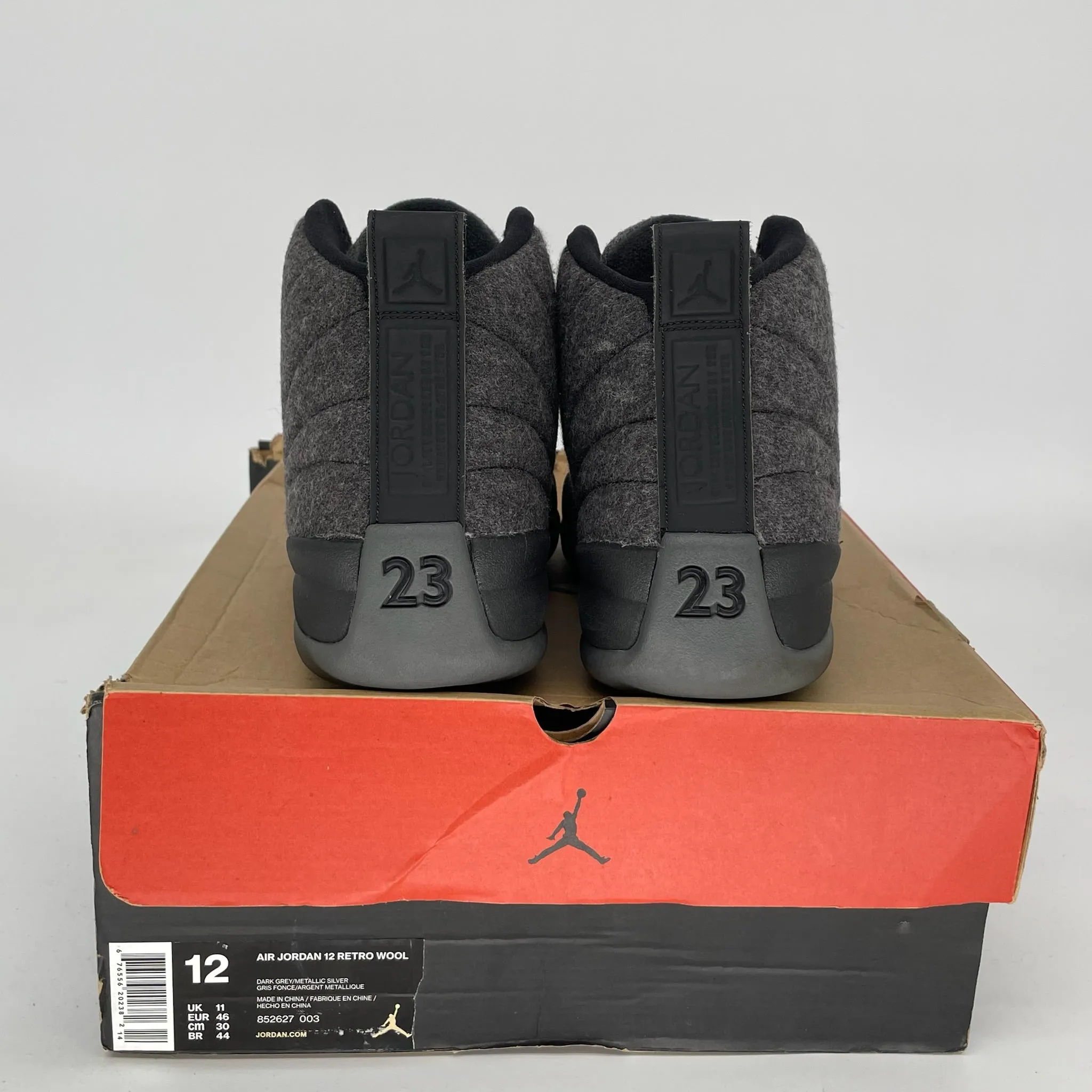 AIR JORDAN 12 WOOL SIZE 12 852627-003