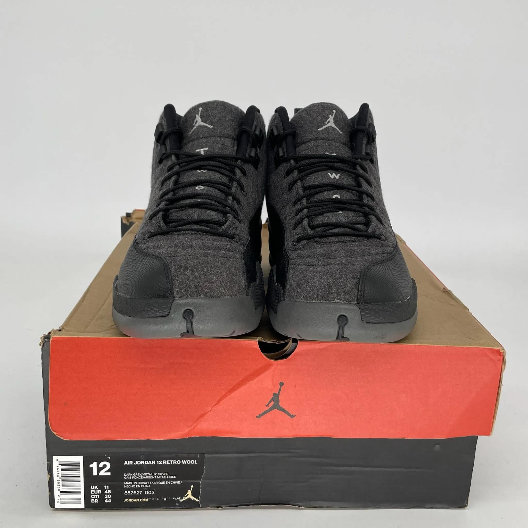 AIR JORDAN 12 WOOL SIZE 12 852627-003