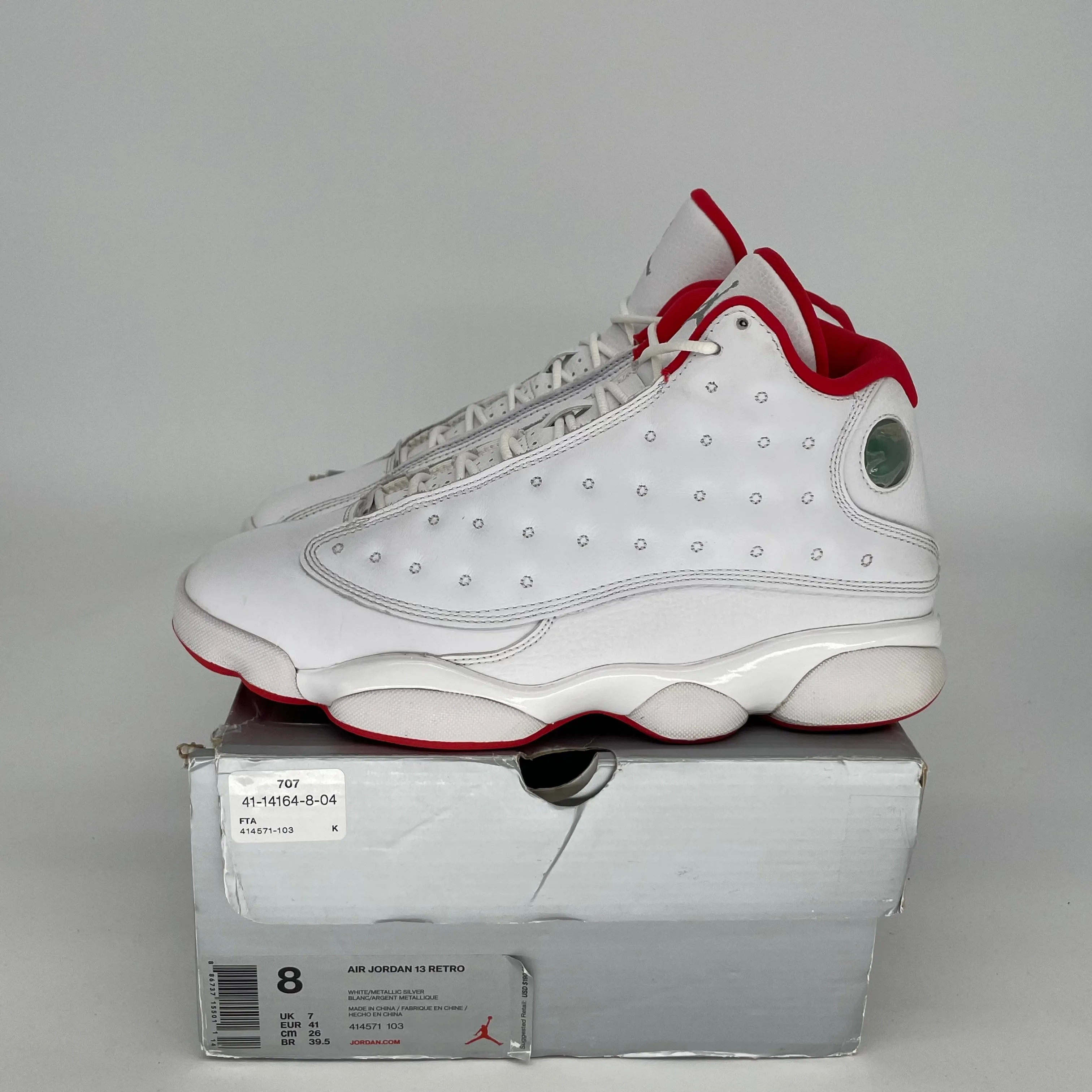 AIR JORDAN 13 ALTERNATE HISTORY OF FLIGHT SIZE 8 414571-103