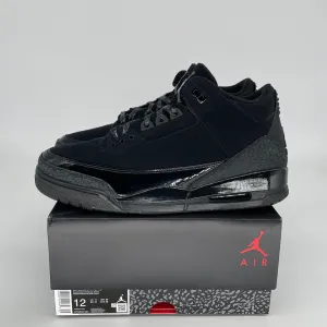 AIR JORDAN 3 BLACK CAT SIZE 12 CT8532-001