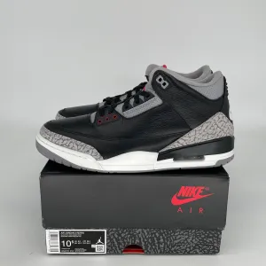 AIR JORDAN 3 BLACK CEMENT SIZE 10.5 DN3707-010