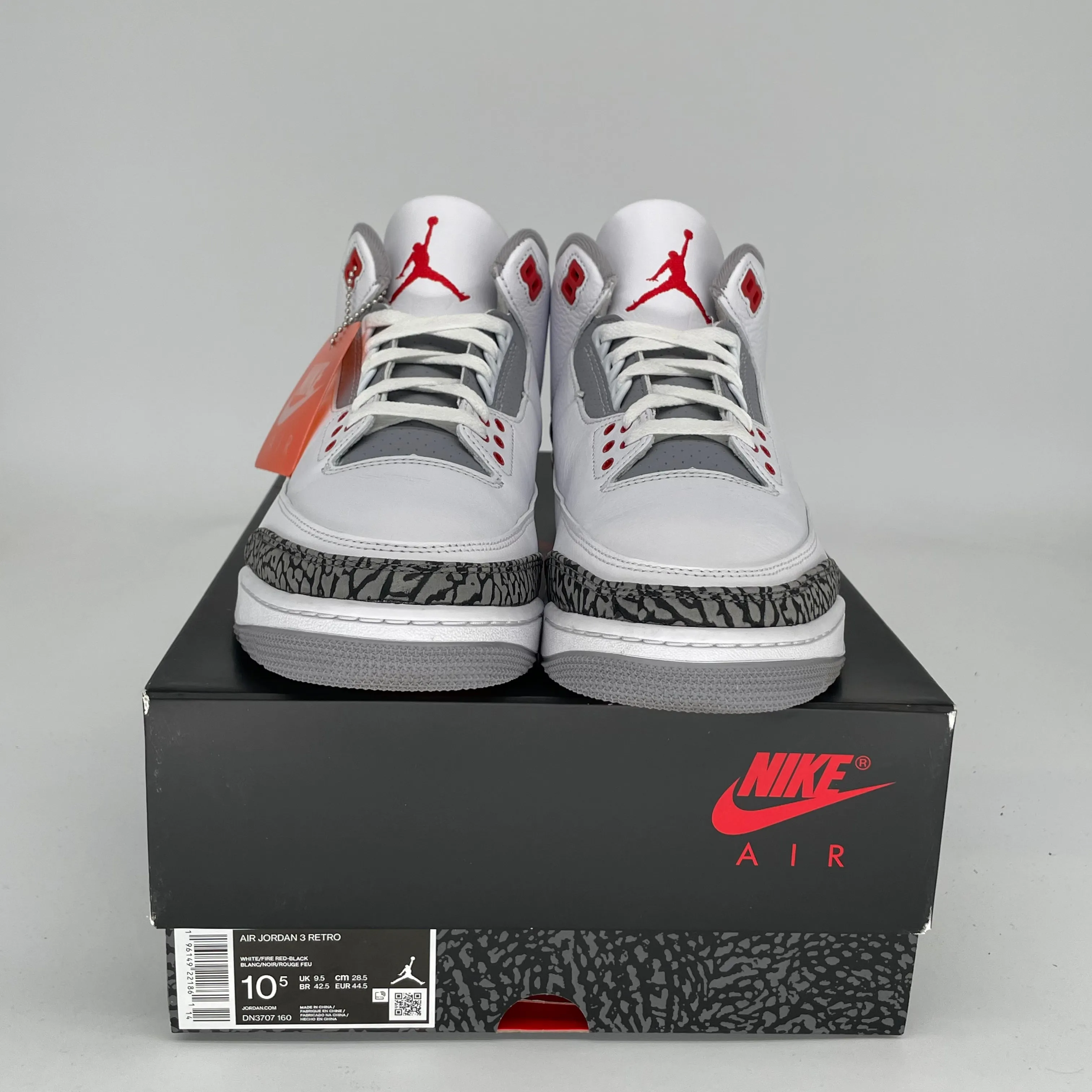 AIR JORDAN 3 FIRE RED SIZE 10.5 DN3707-160