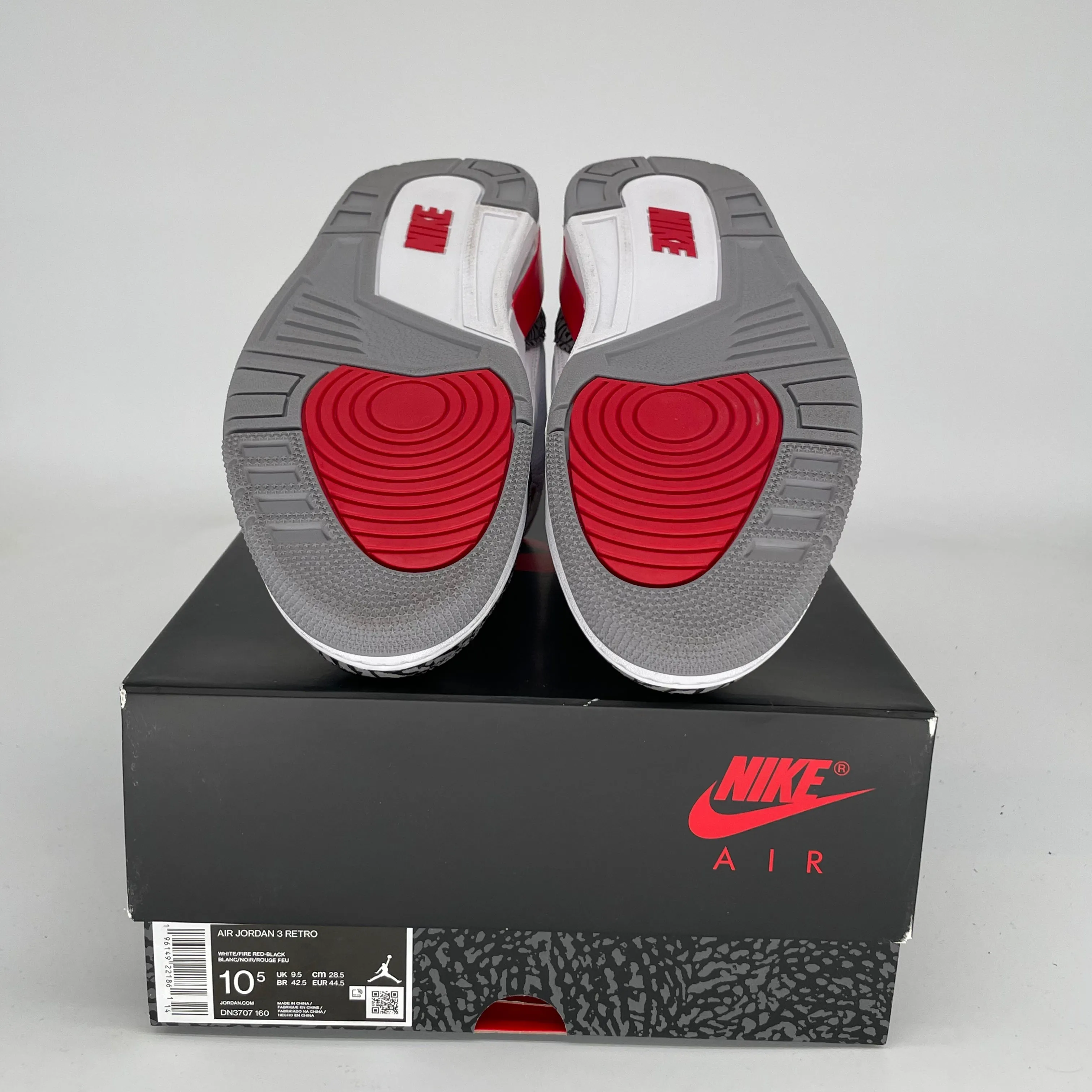 AIR JORDAN 3 FIRE RED SIZE 10.5 DN3707-160
