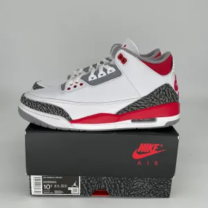 AIR JORDAN 3 FIRE RED SIZE 10.5 DN3707-160
