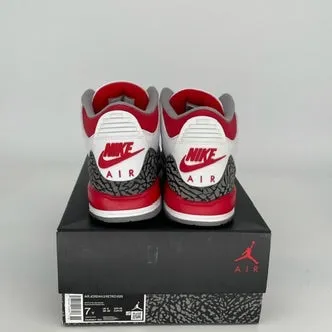 AIR JORDAN 3 FIRE RED SIZE 7 DM0967-160