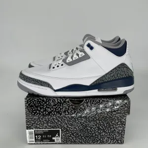 AIR JORDAN 3 MIDNIGHT NAVY SIZE 12 CT8532-140