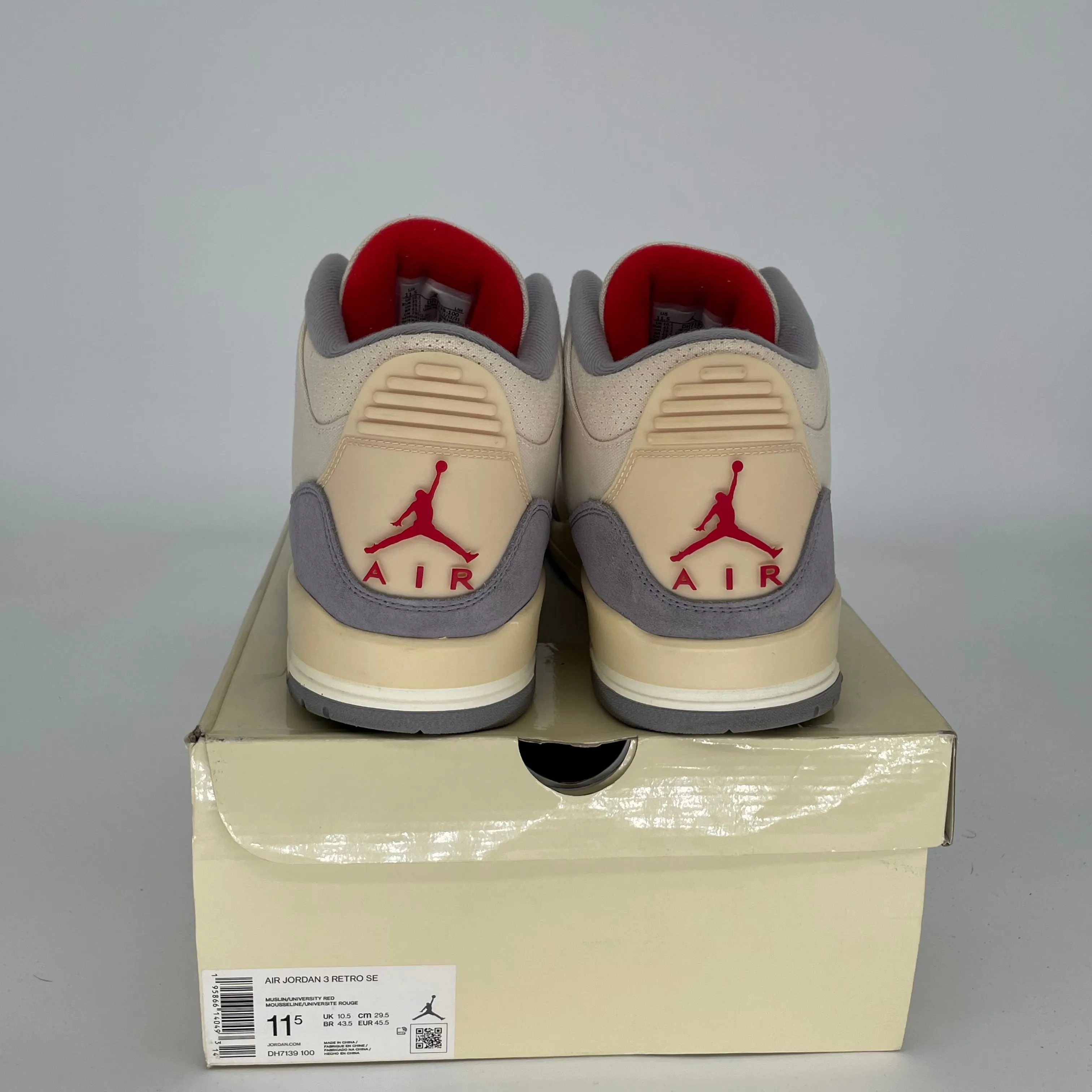 AIR JORDAN 3 MUSLIN SIZE 11.5 DH7139-100