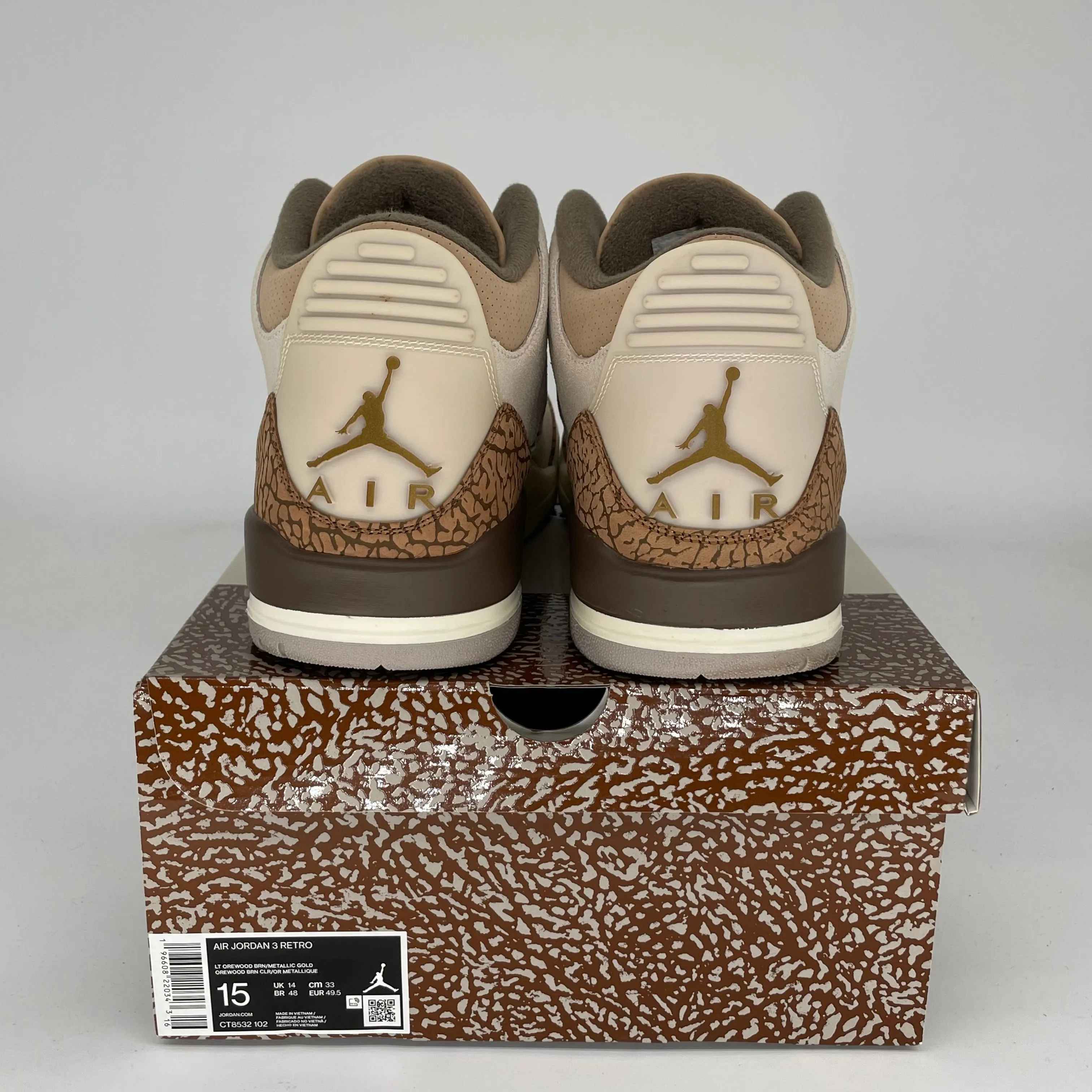 AIR JORDAN 3 PALOMINO SIZE 15 CT8532-102