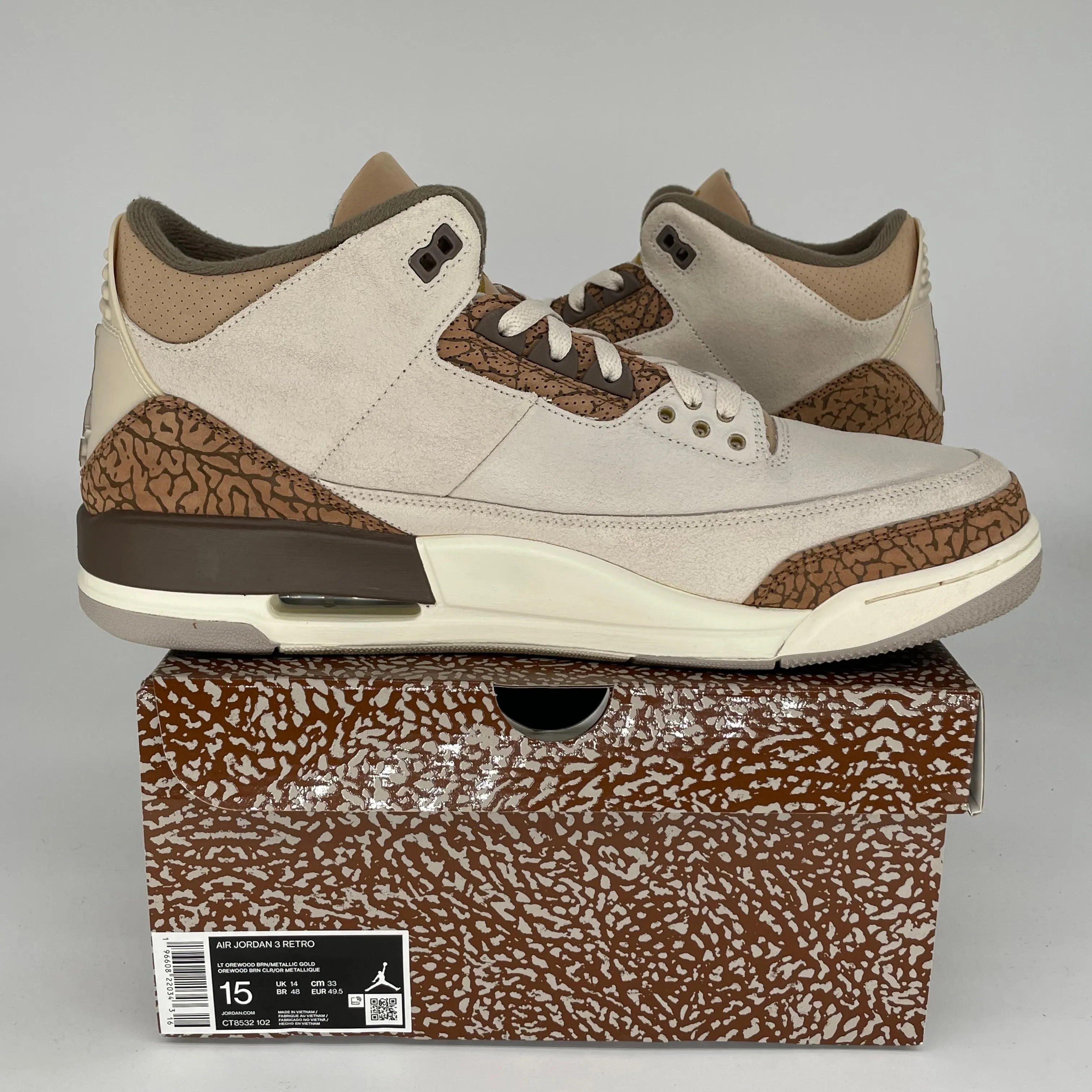 AIR JORDAN 3 PALOMINO SIZE 15 CT8532-102