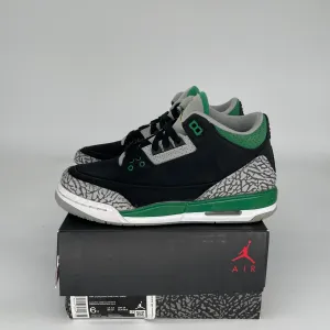AIR JORDAN 3 PINE GREEN SIZE 6Y 398614-030