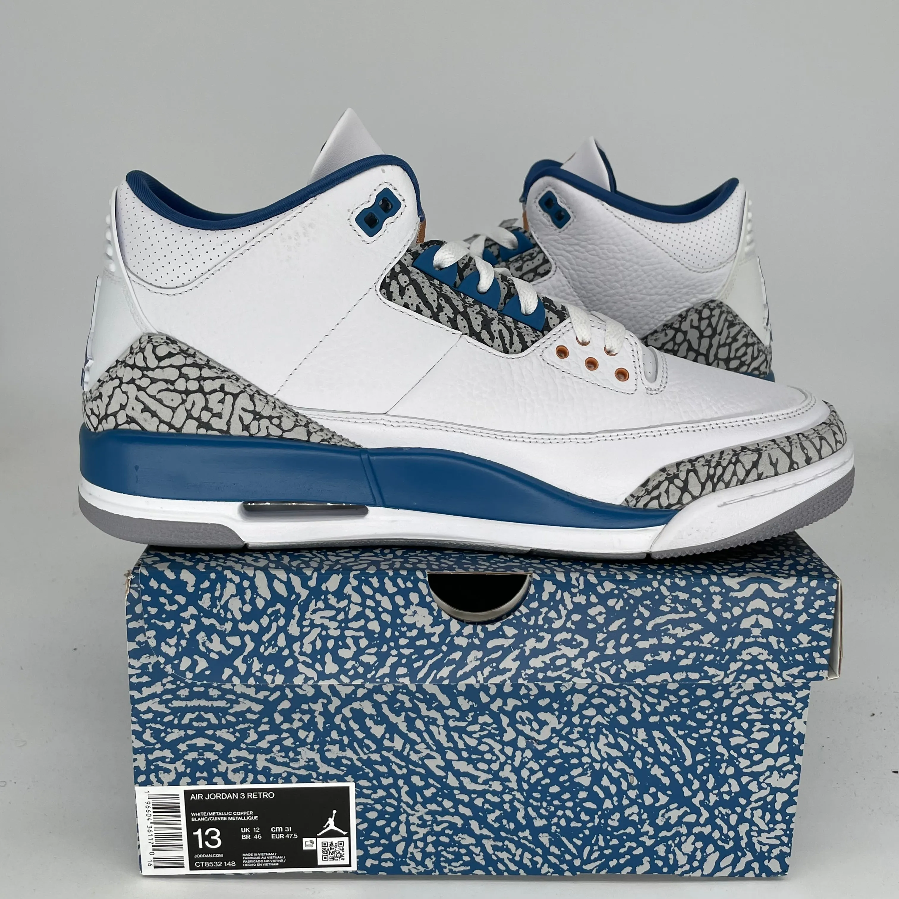 AIR JORDAN 3 WIZARDS SIZE 13 CT8532-148
