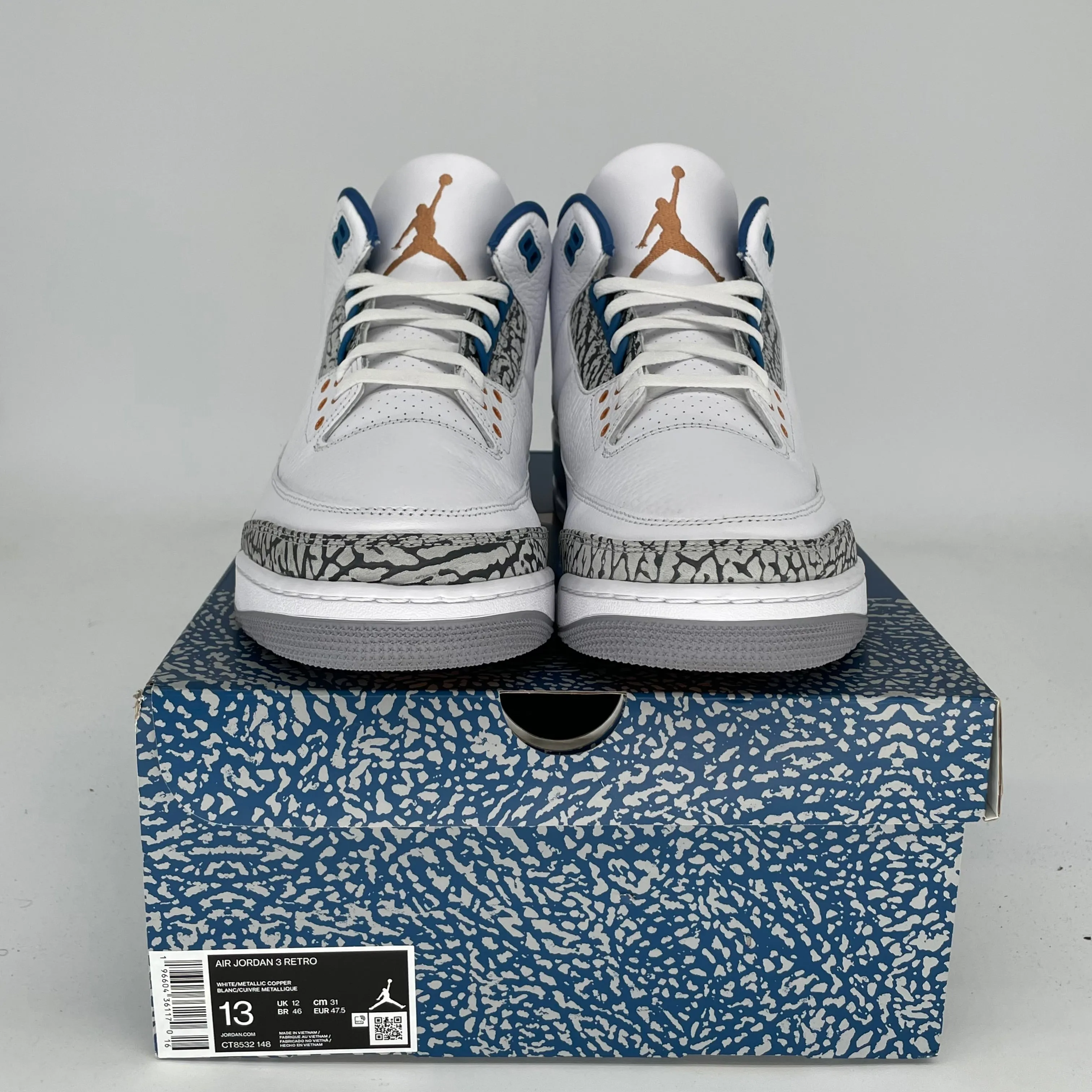 AIR JORDAN 3 WIZARDS SIZE 13 CT8532-148