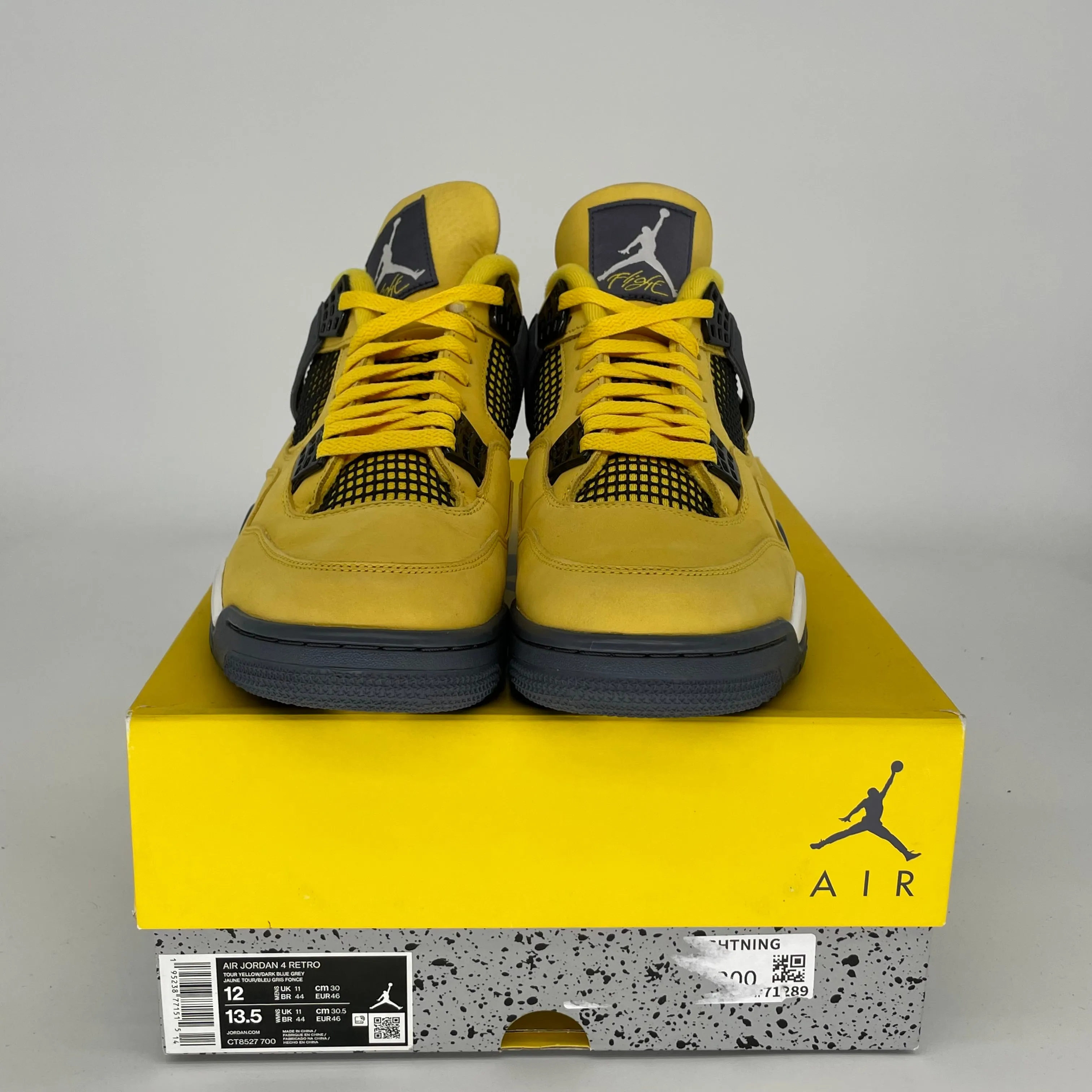 AIR JORDAN 4 LIGHTNING SIZE 12 CT8527-700