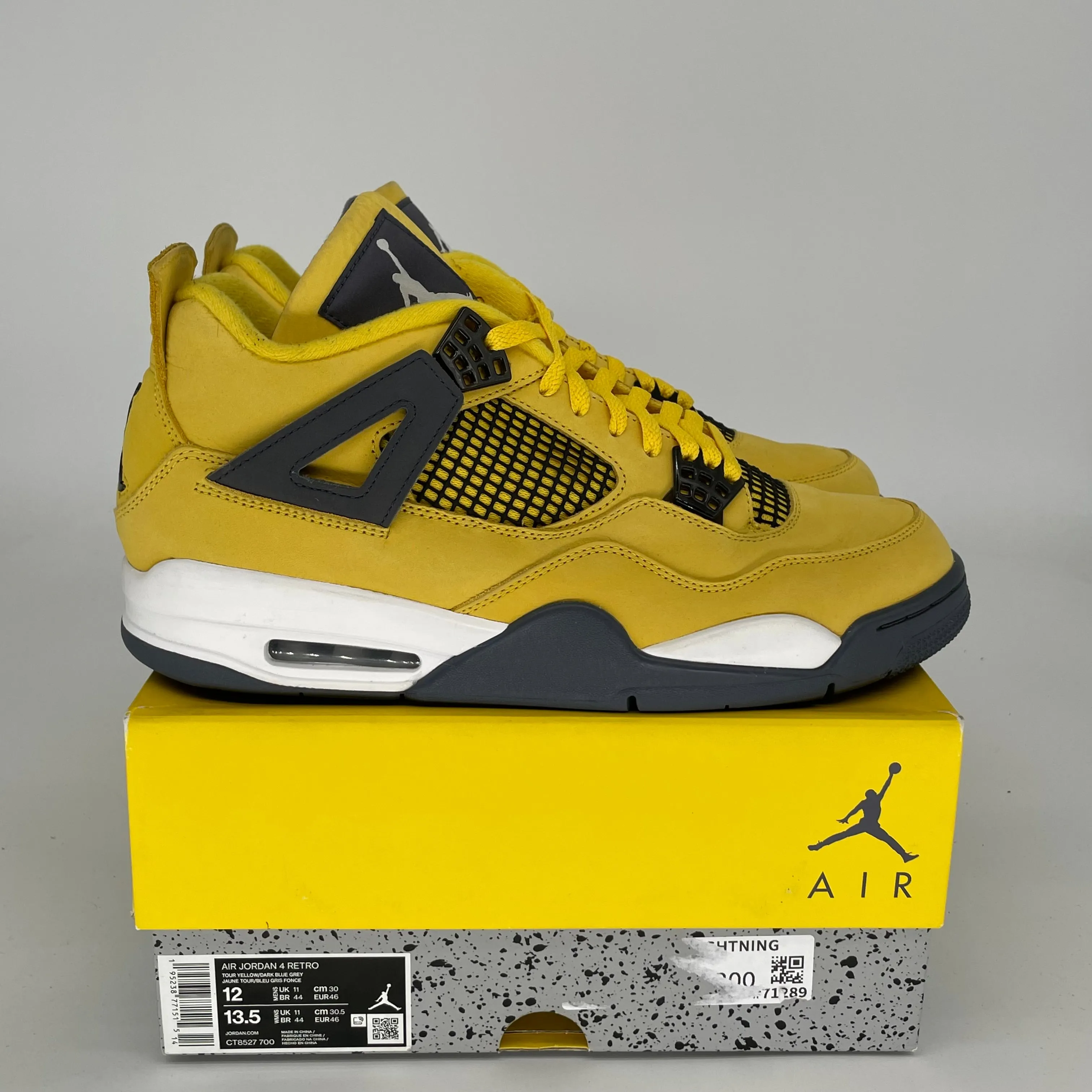AIR JORDAN 4 LIGHTNING SIZE 12 CT8527-700