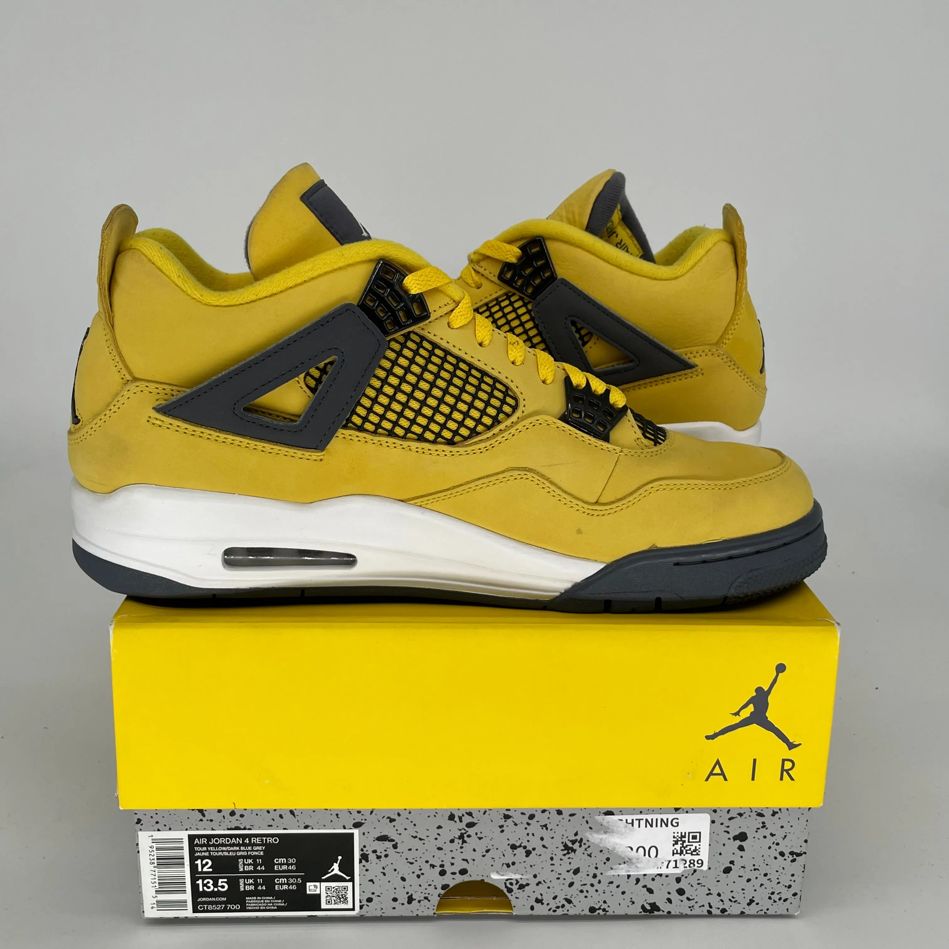AIR JORDAN 4 LIGHTNING SIZE 12 CT8527-700